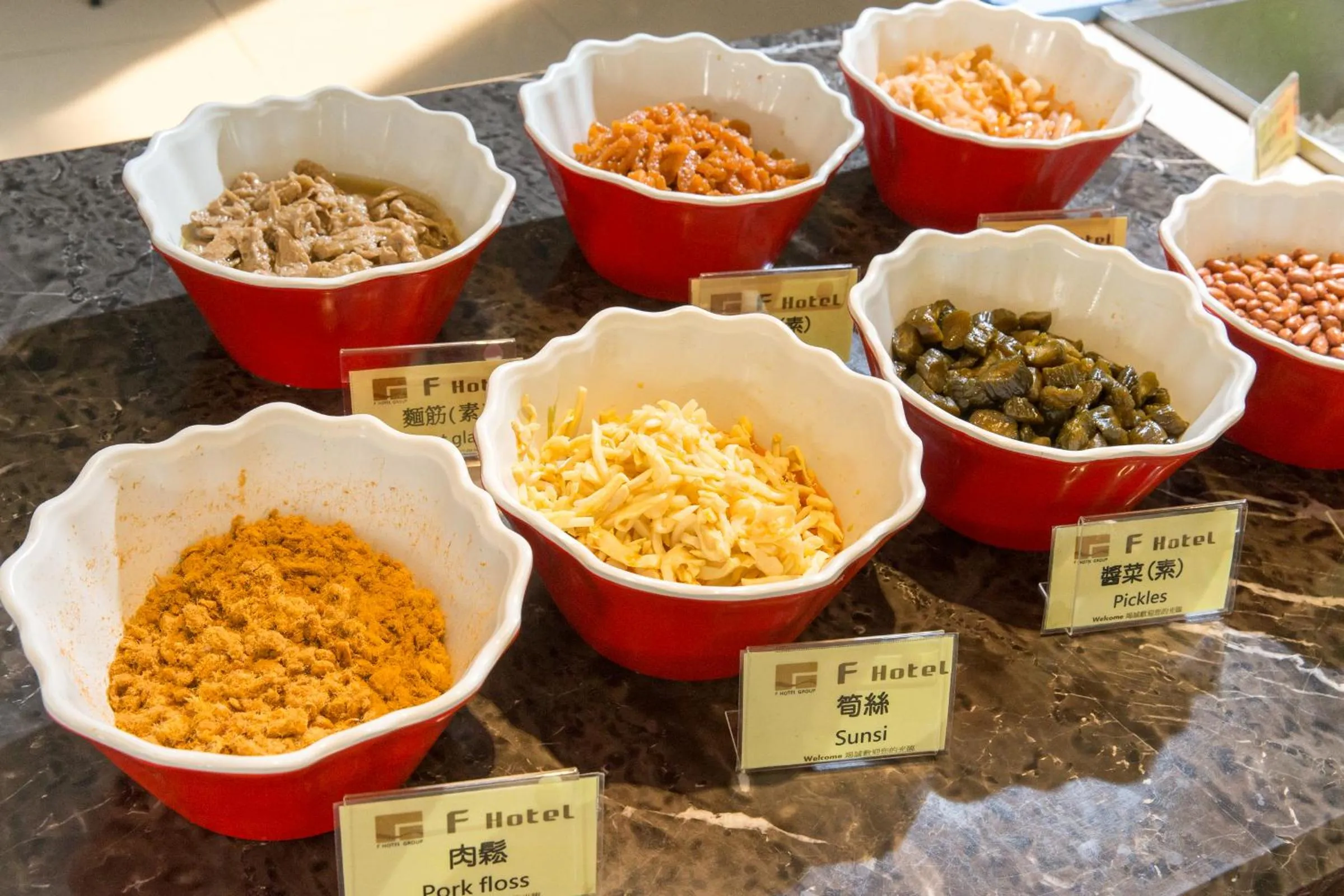 Buffet breakfast in F Hotel - Sanyi