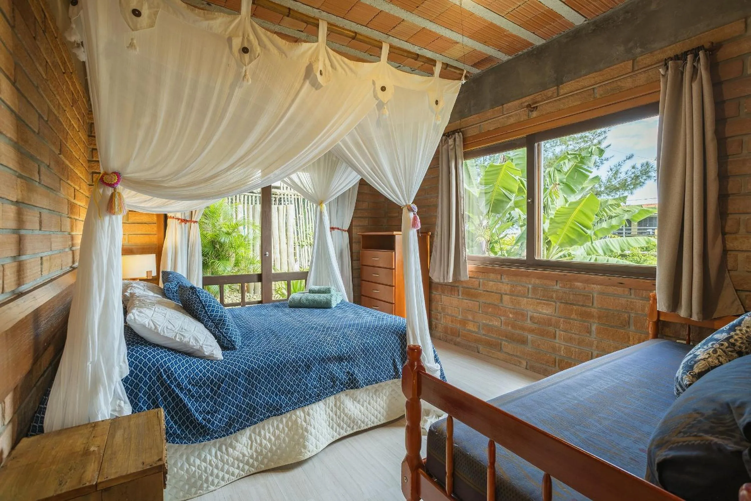 Bed in Villa Bali Casas pé na areia