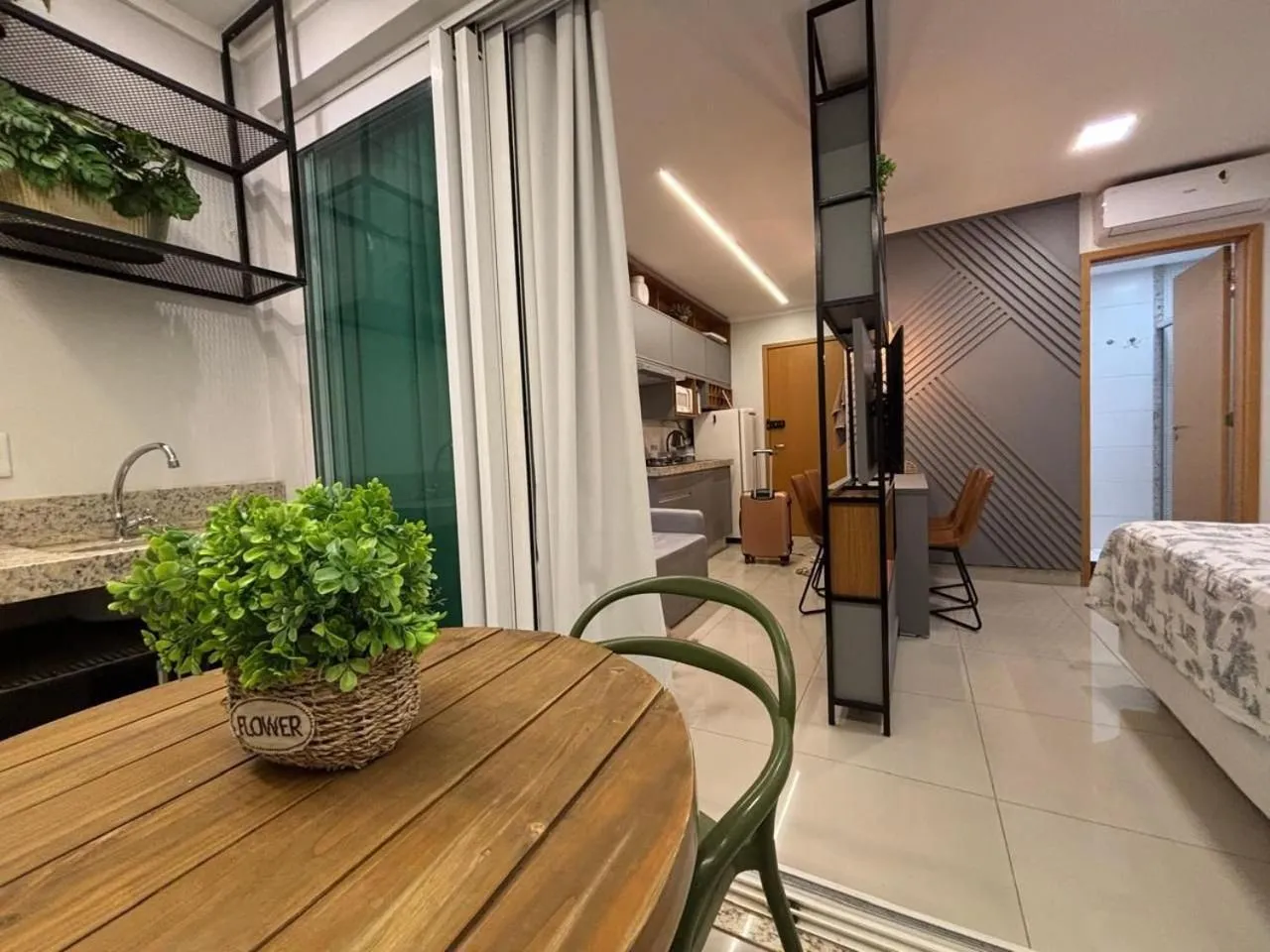 Bed in 1 Qts.| 2 Hósp. | Linda vista| Ao lado do Shopping