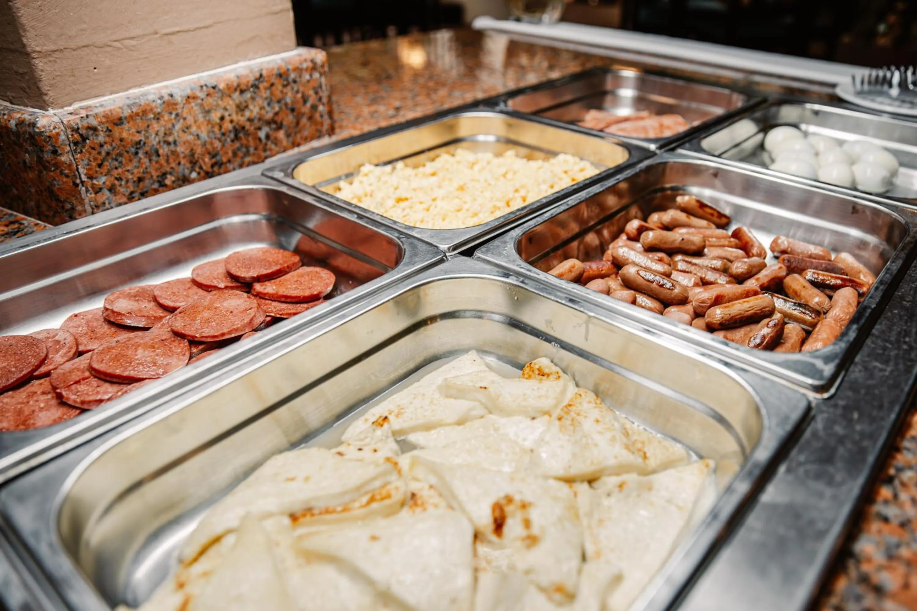 Buffet breakfast in Hotel Plaza Brisas