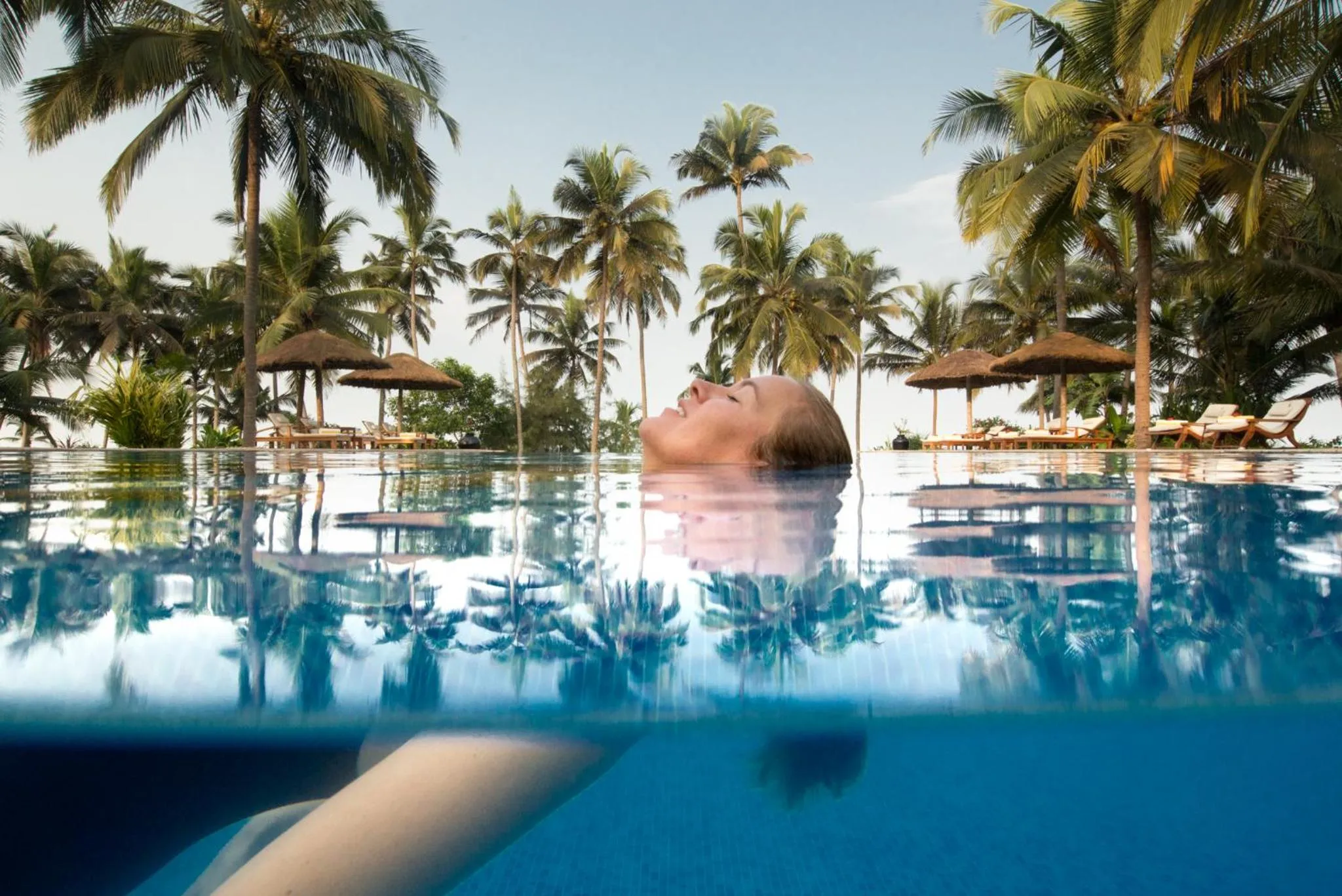 Swimming pool in Neeleshwar Hermitage