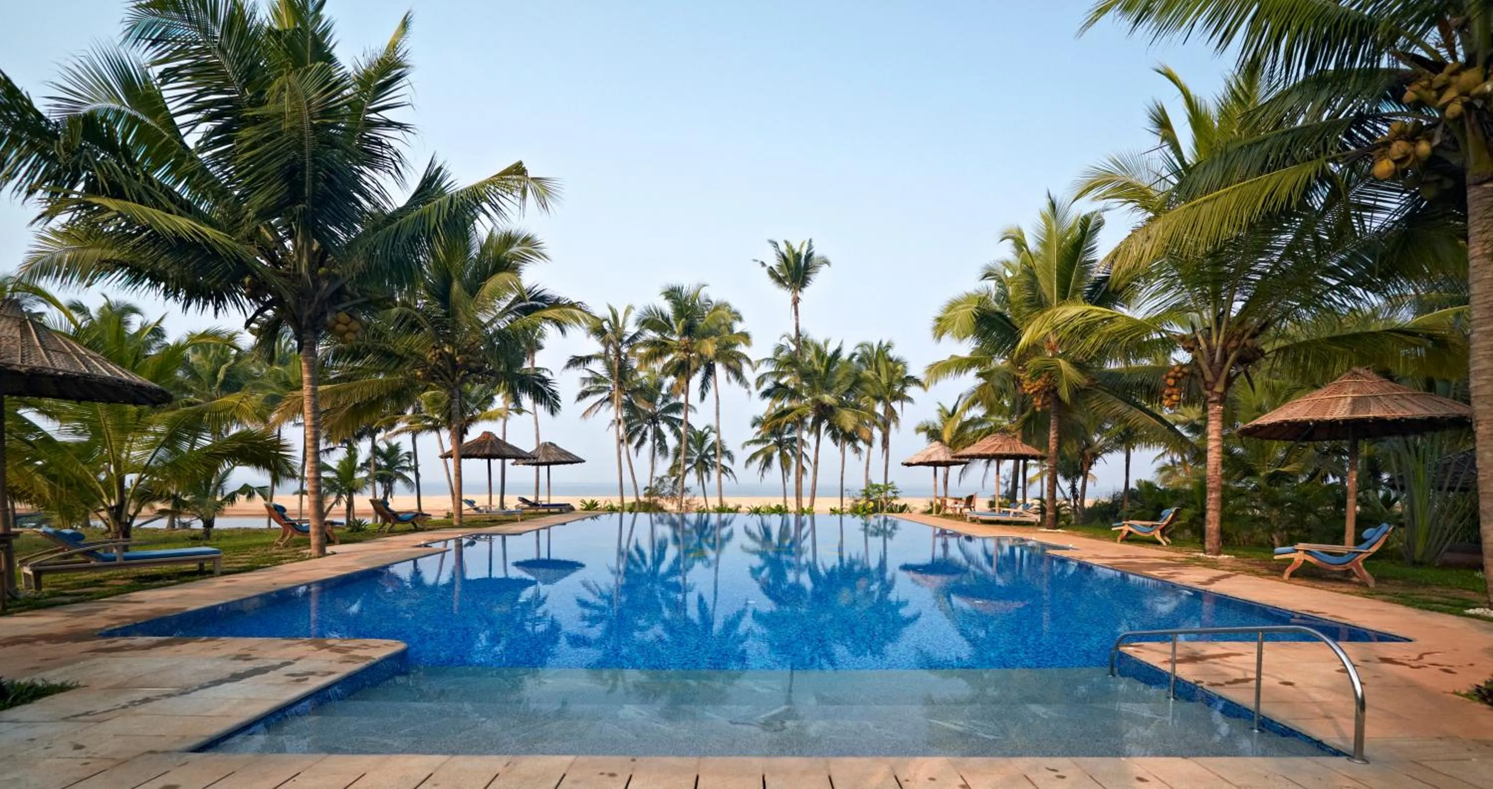 Pool view in Neeleshwar Hermitage