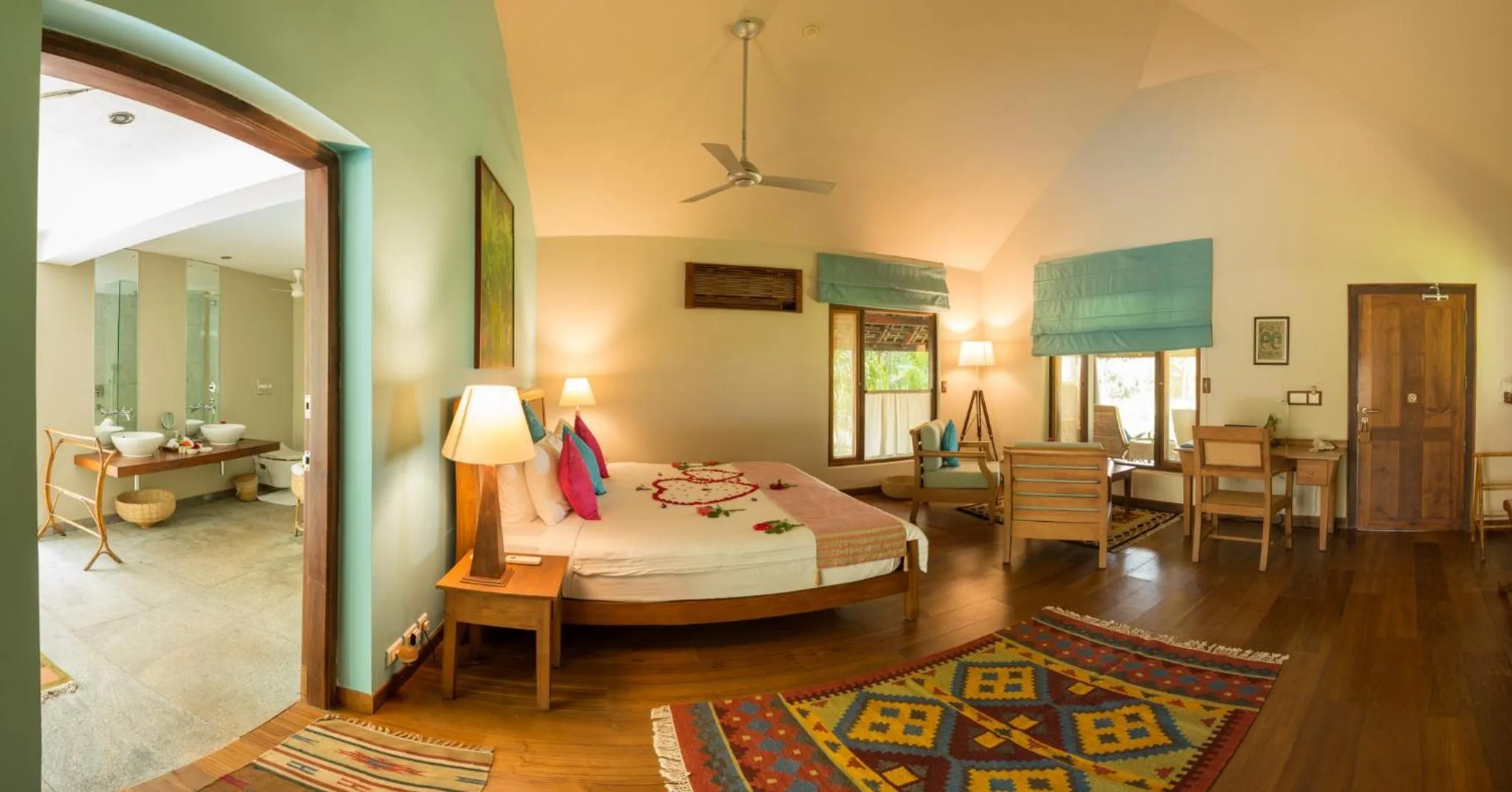 Photo of the whole room, Bed in Neeleshwar Hermitage