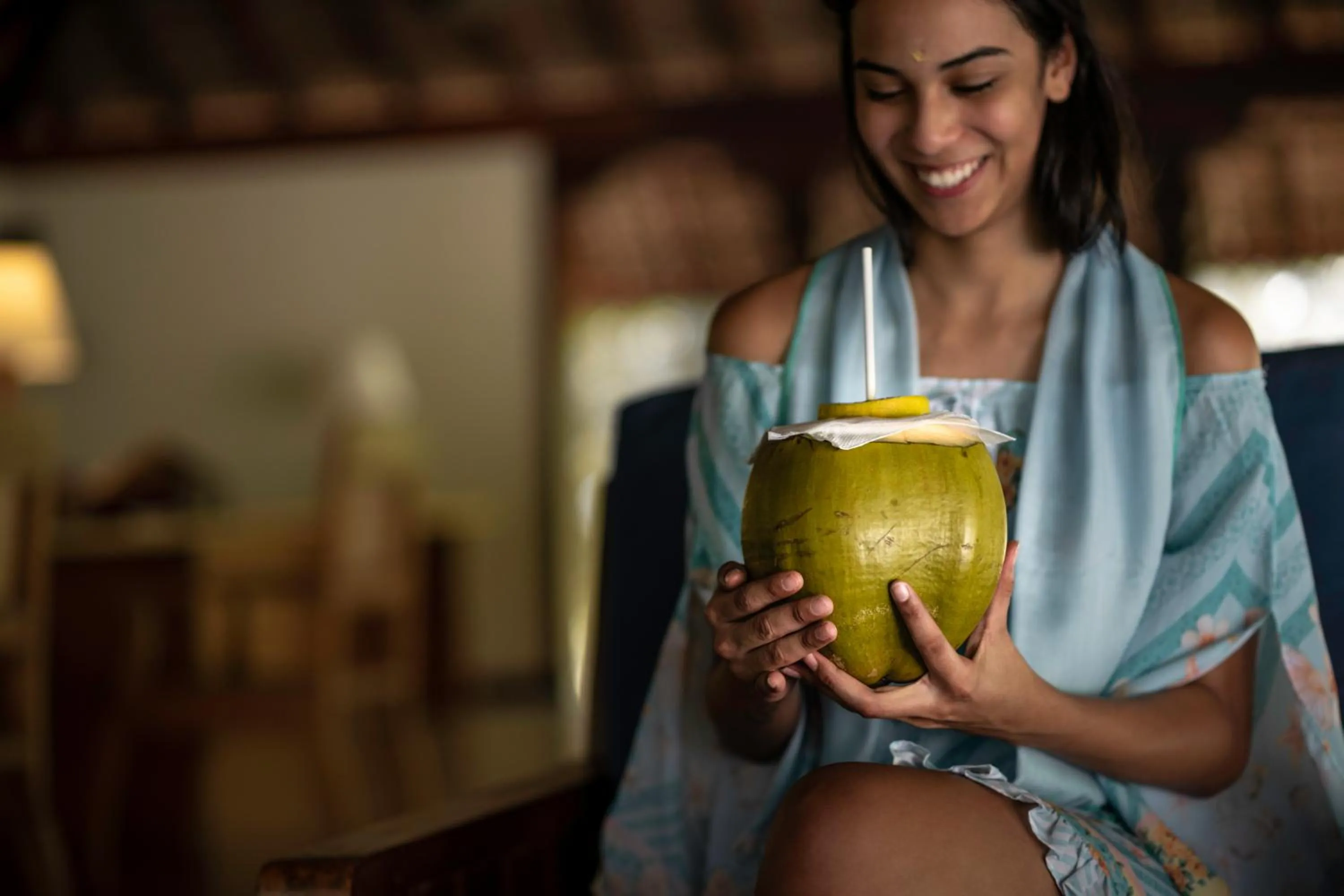 Lobby or reception in Neeleshwar Hermitage