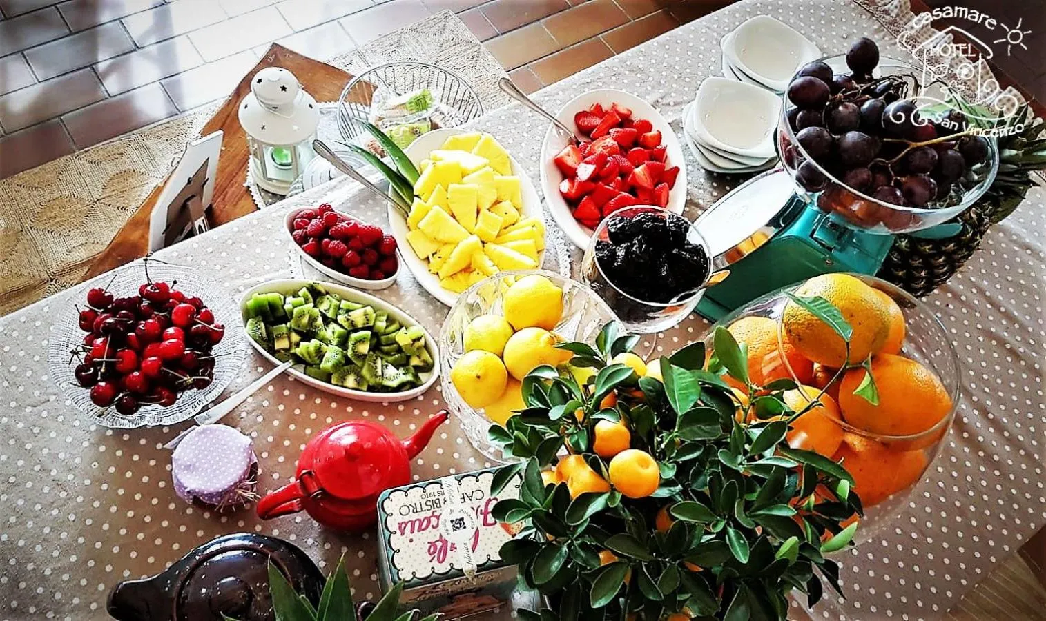 Continental breakfast in Casamare Hotel
