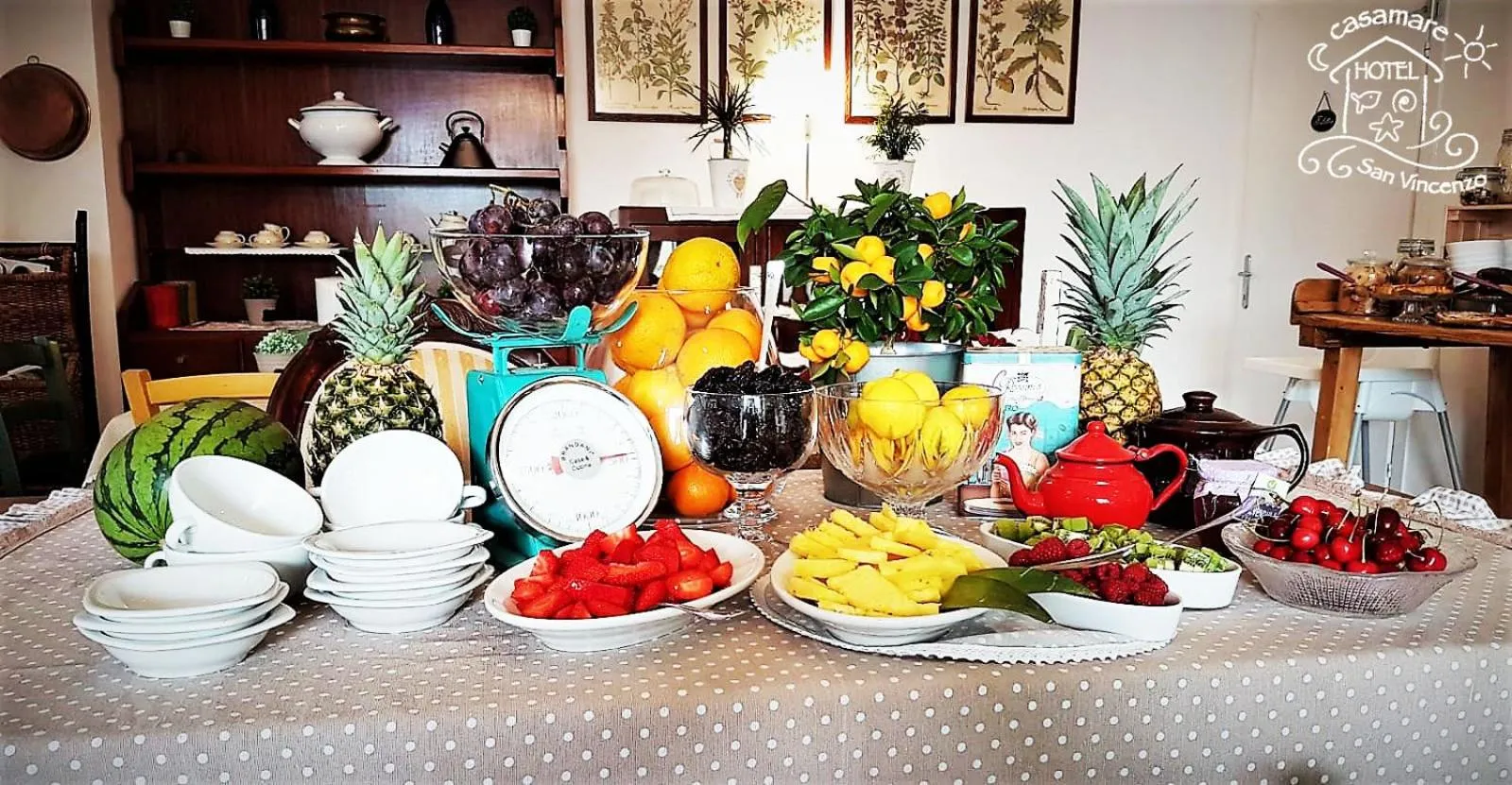 Continental breakfast in Casamare Hotel