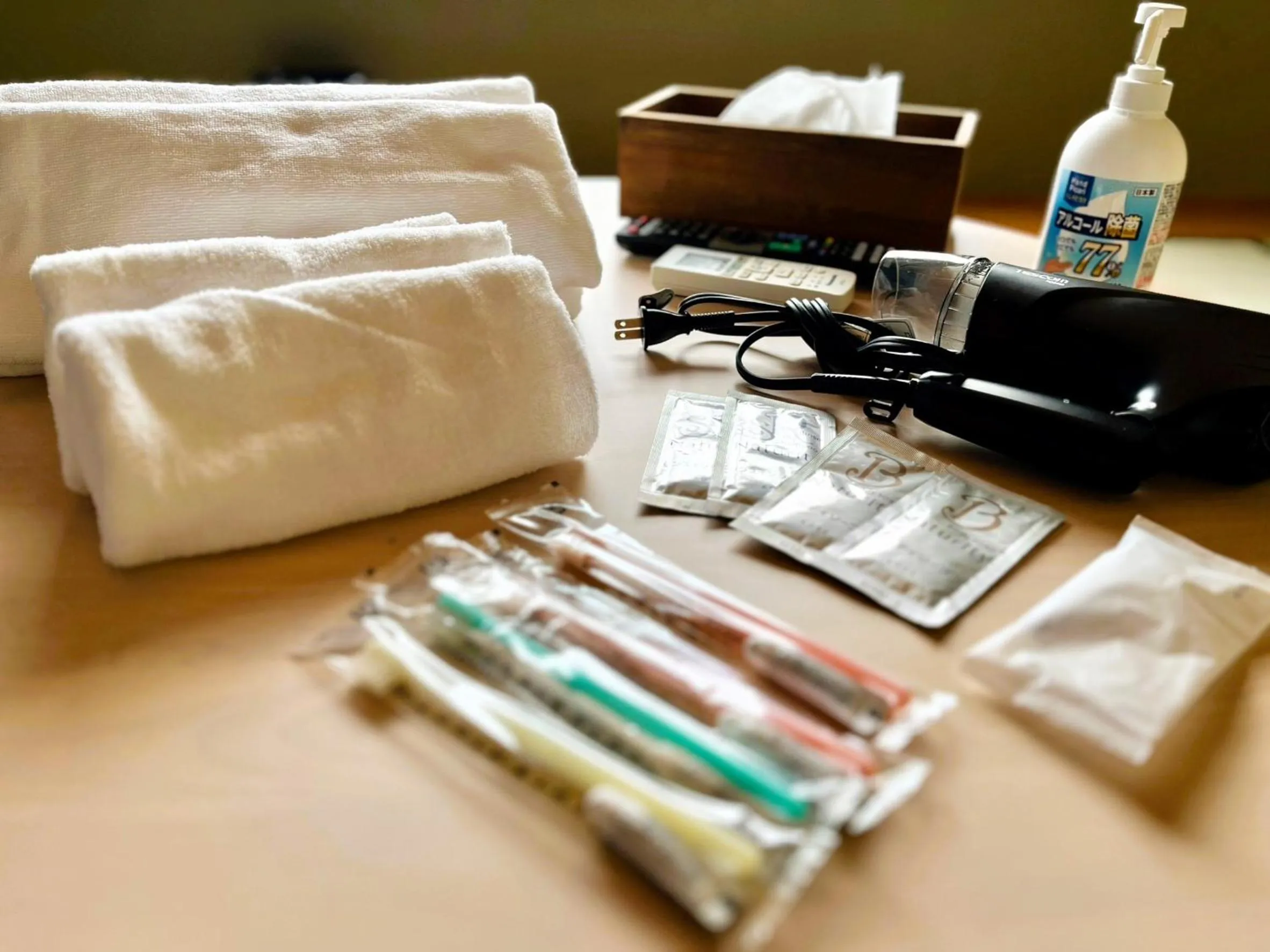 towels in Yuzawa house