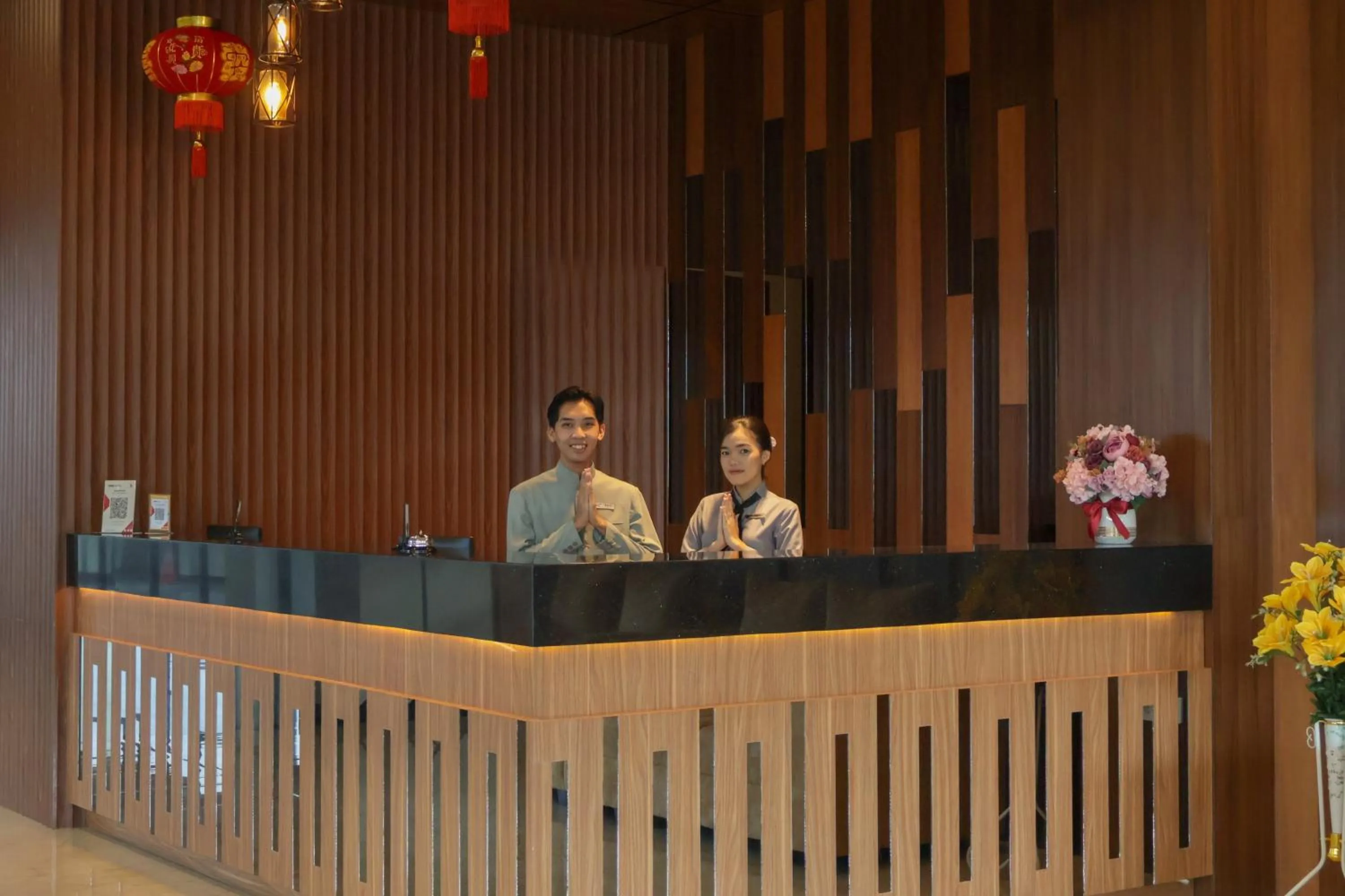 Lobby or reception in Front One Hotel Gombong