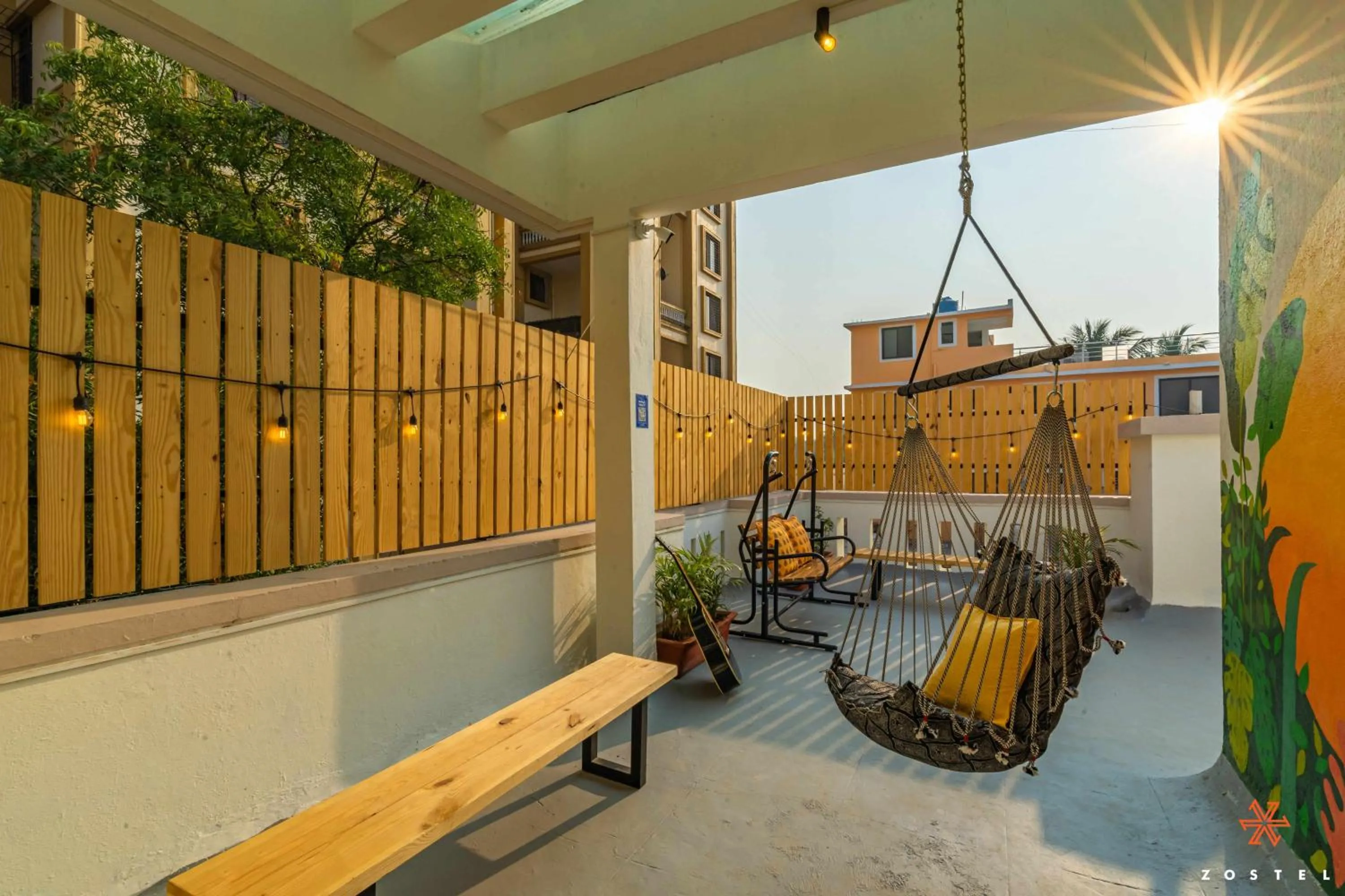 Balcony/Terrace in Zostel Pune (Viman Nagar)