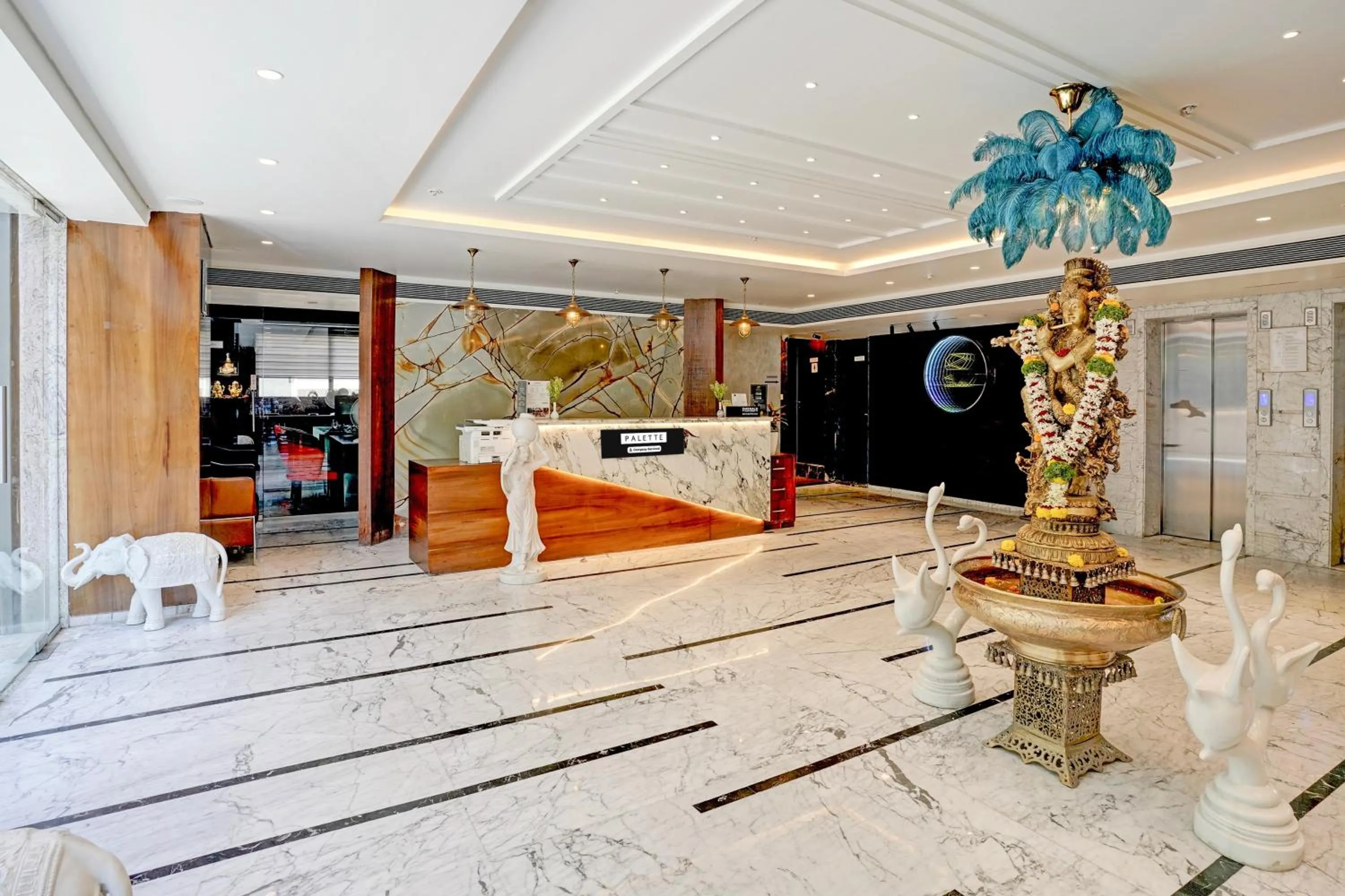 Lobby or reception in Palette Magarpatta City formerly Emerald Guestimony