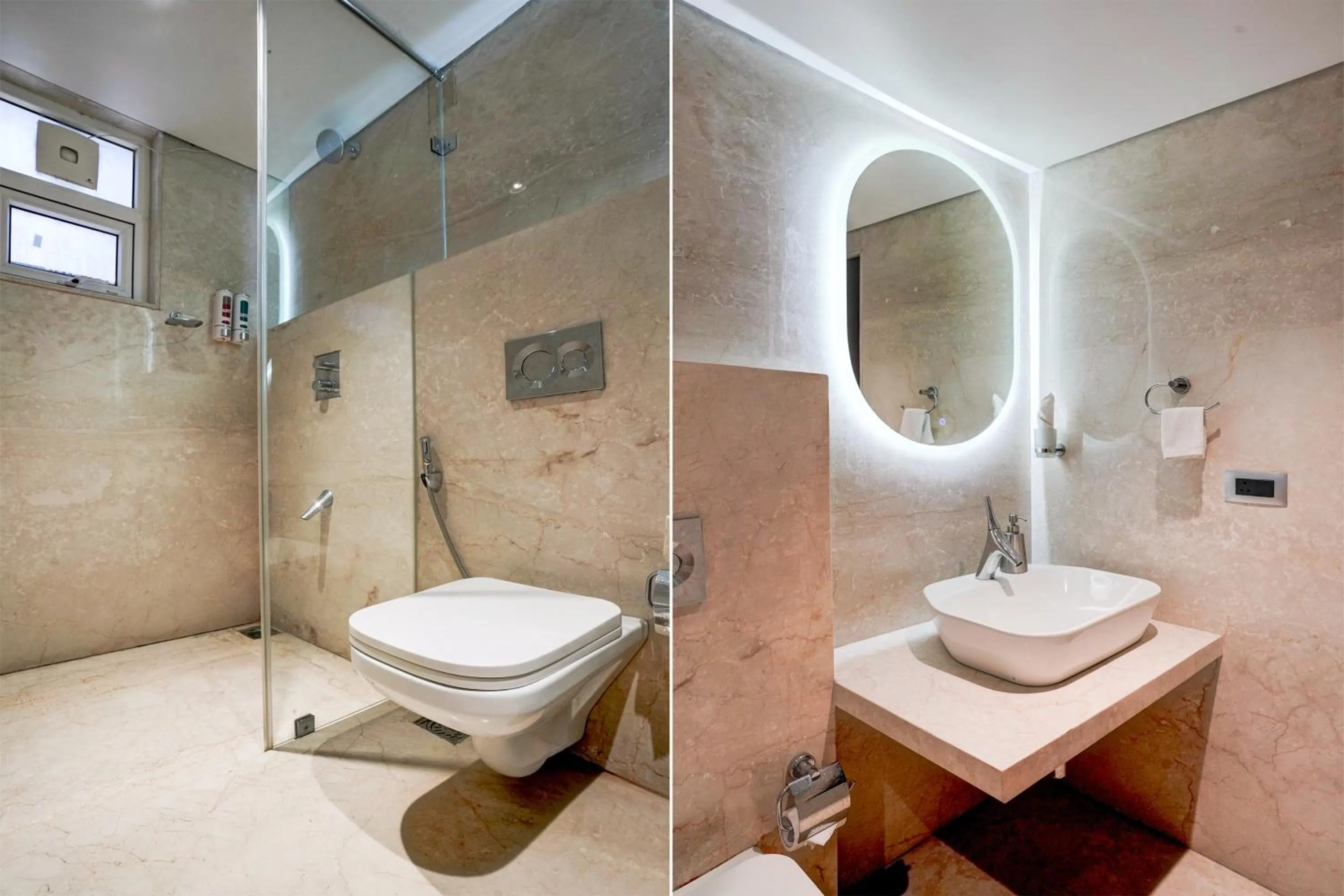 Bathroom in Palette Magarpatta City formerly Emerald Guestimony