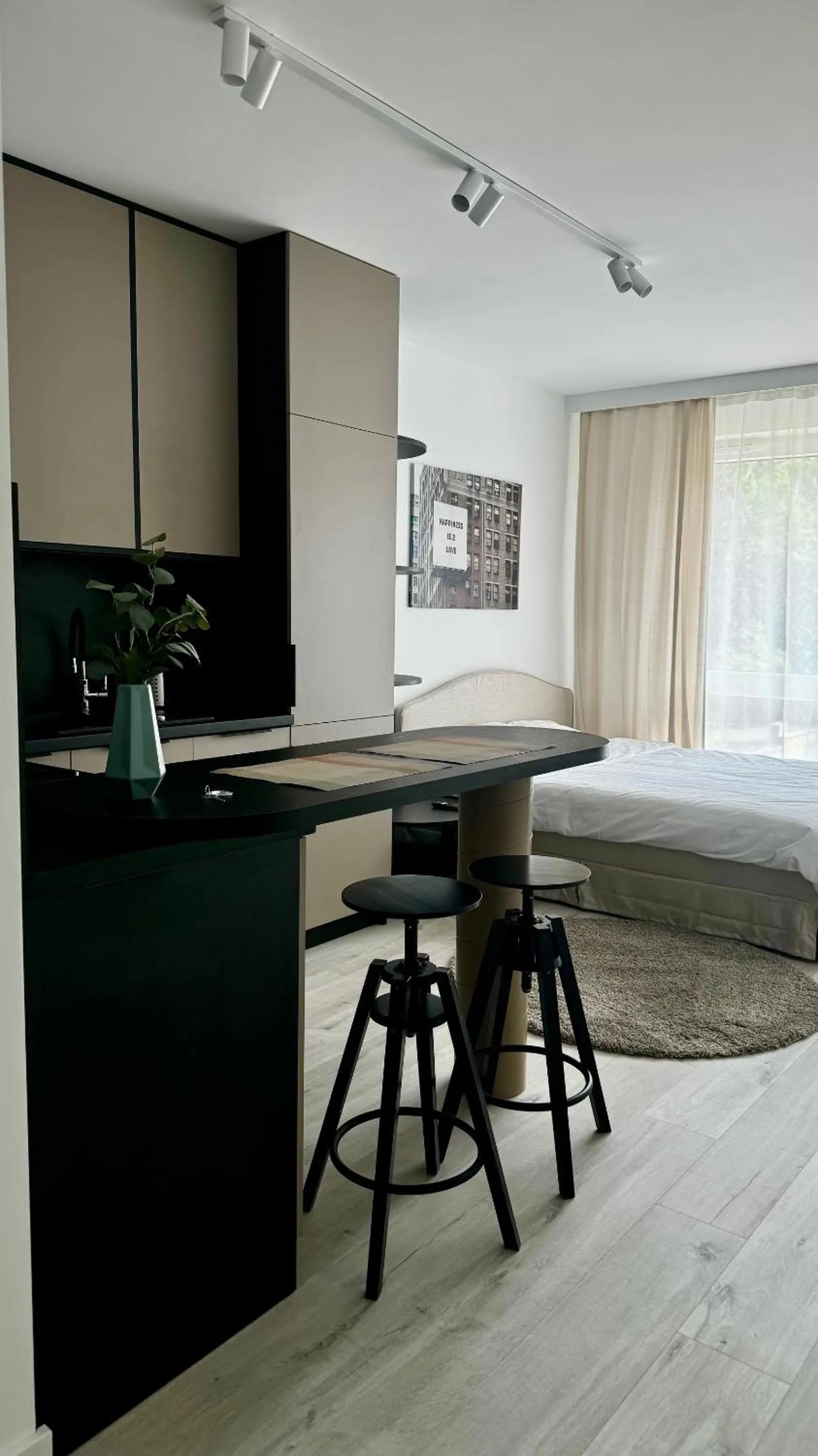 Bed in Platon Residence Apartments