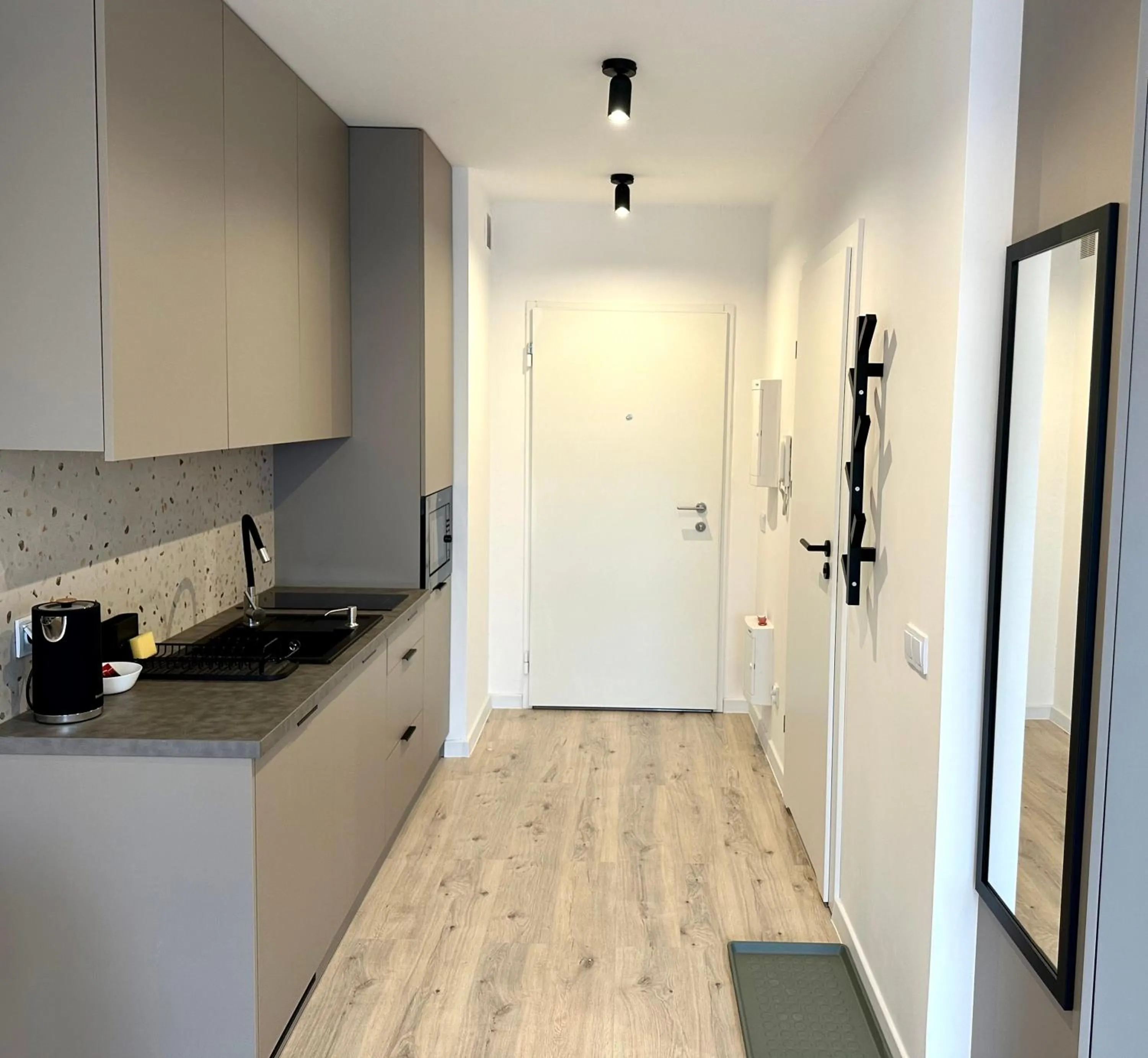 Kitchen or kitchenette in Platon Residence Apartments