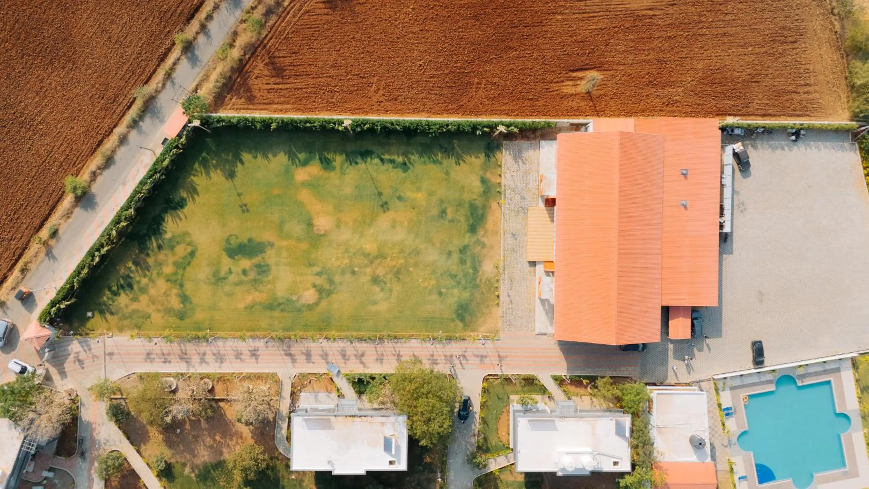 Bird's eye view in Daksh Eden Greenz -A Luxury Resort in Sasan Gir