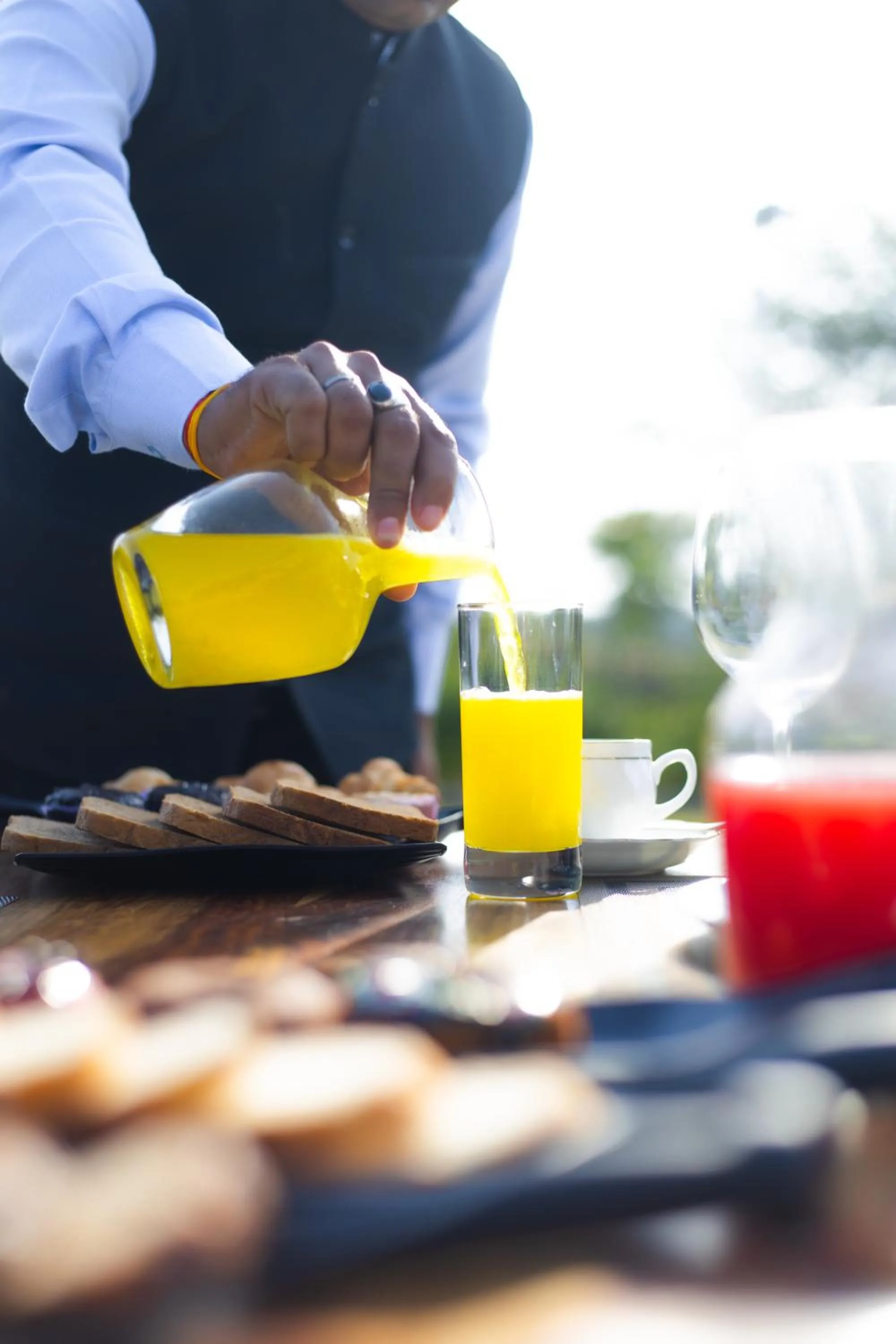 Breakfast in Daksh Eden Greenz -A Luxury Resort in Sasan Gir