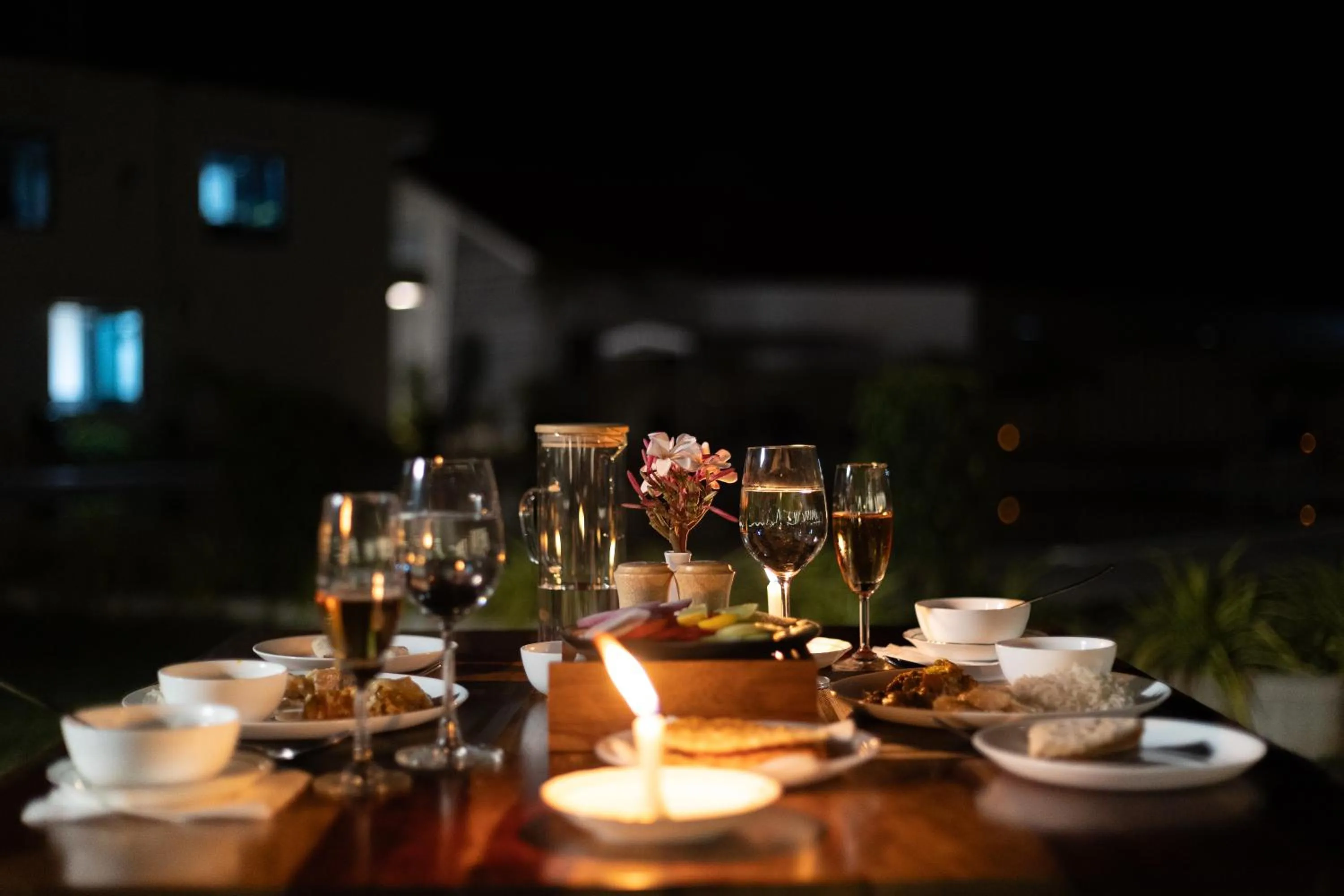 Dinner in Daksh Eden Greenz -A Luxury Resort in Sasan Gir