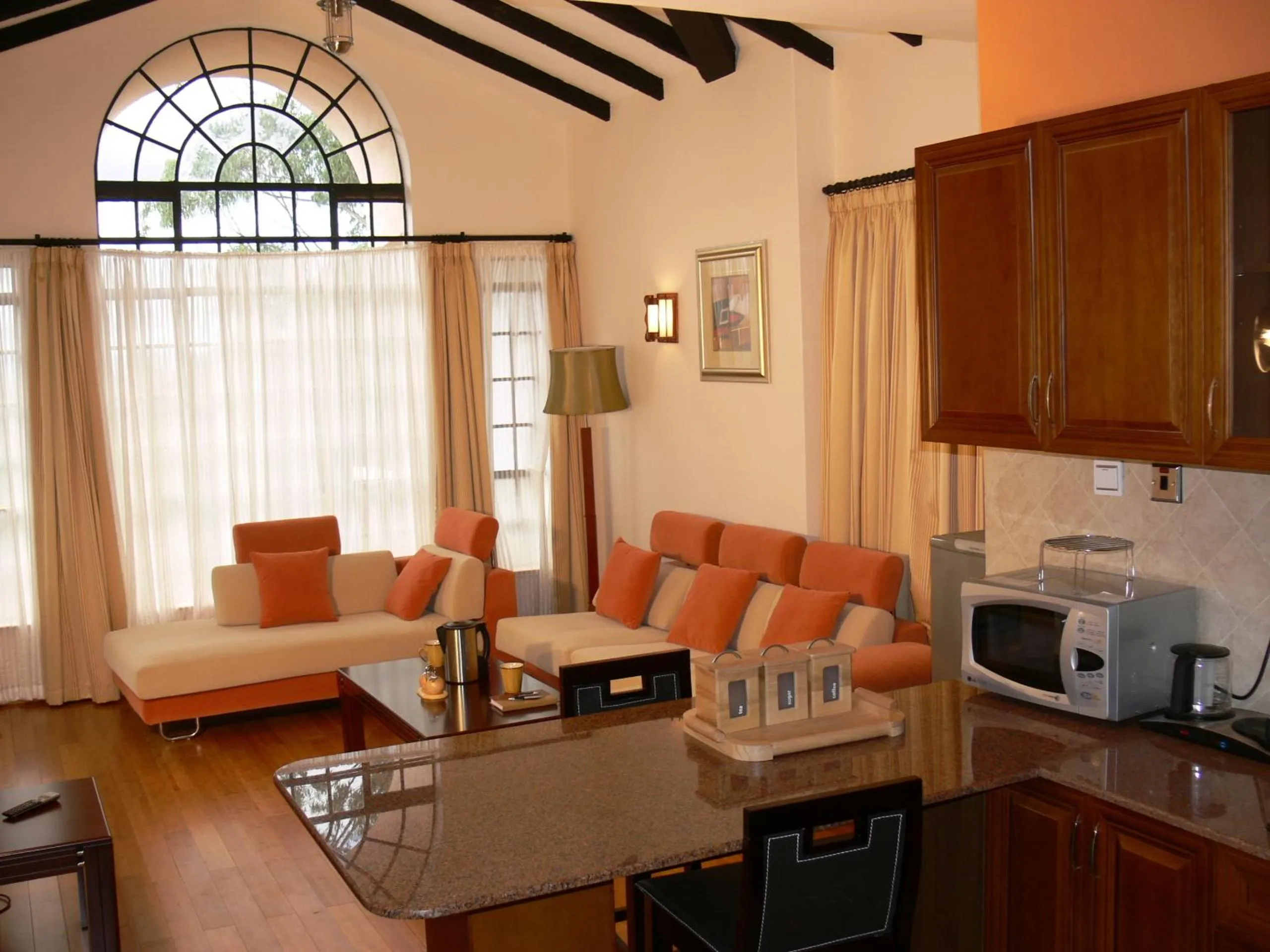 Living room in Natural Oak Apartments