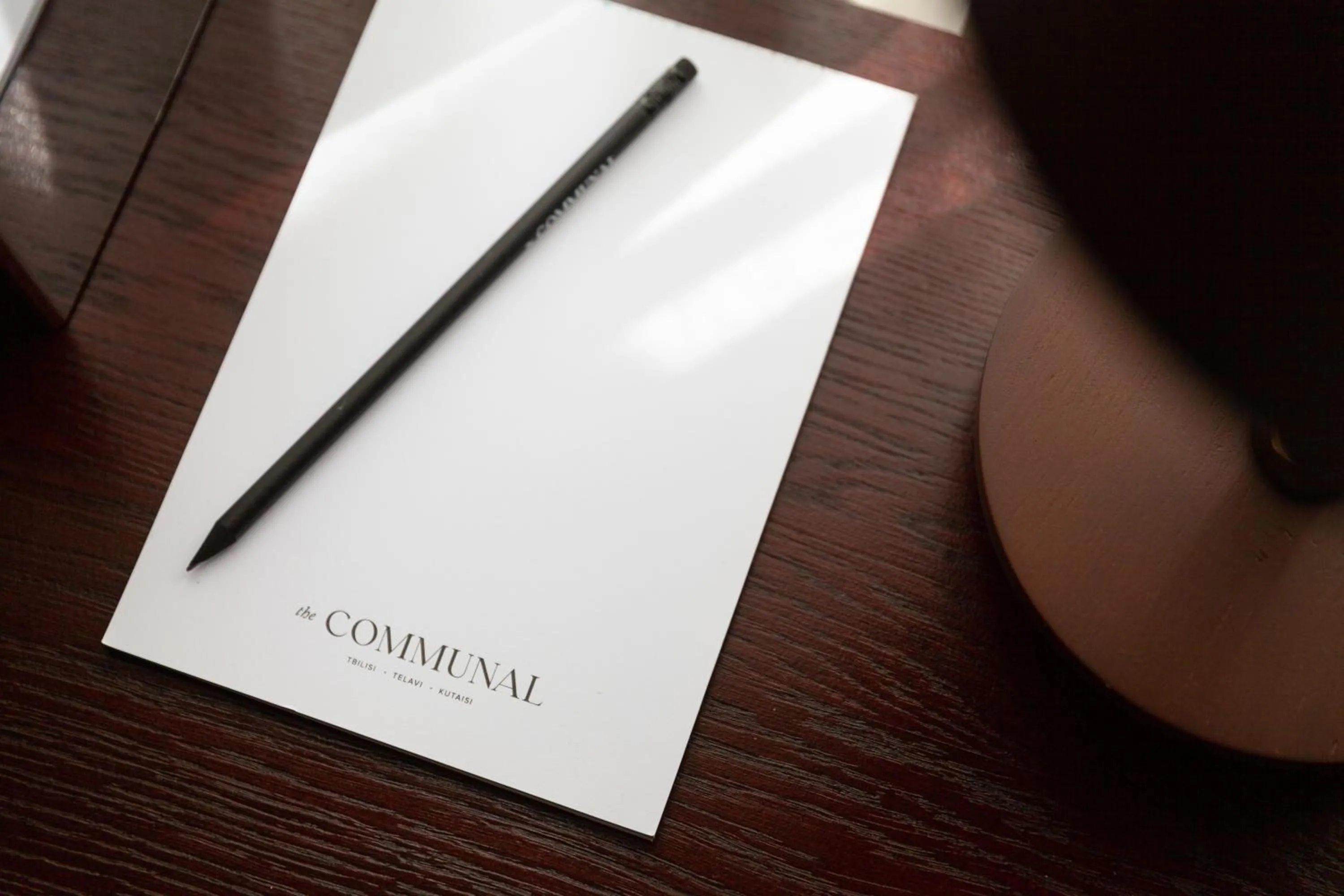 Text overlay in Communal Hotel Kutaisi