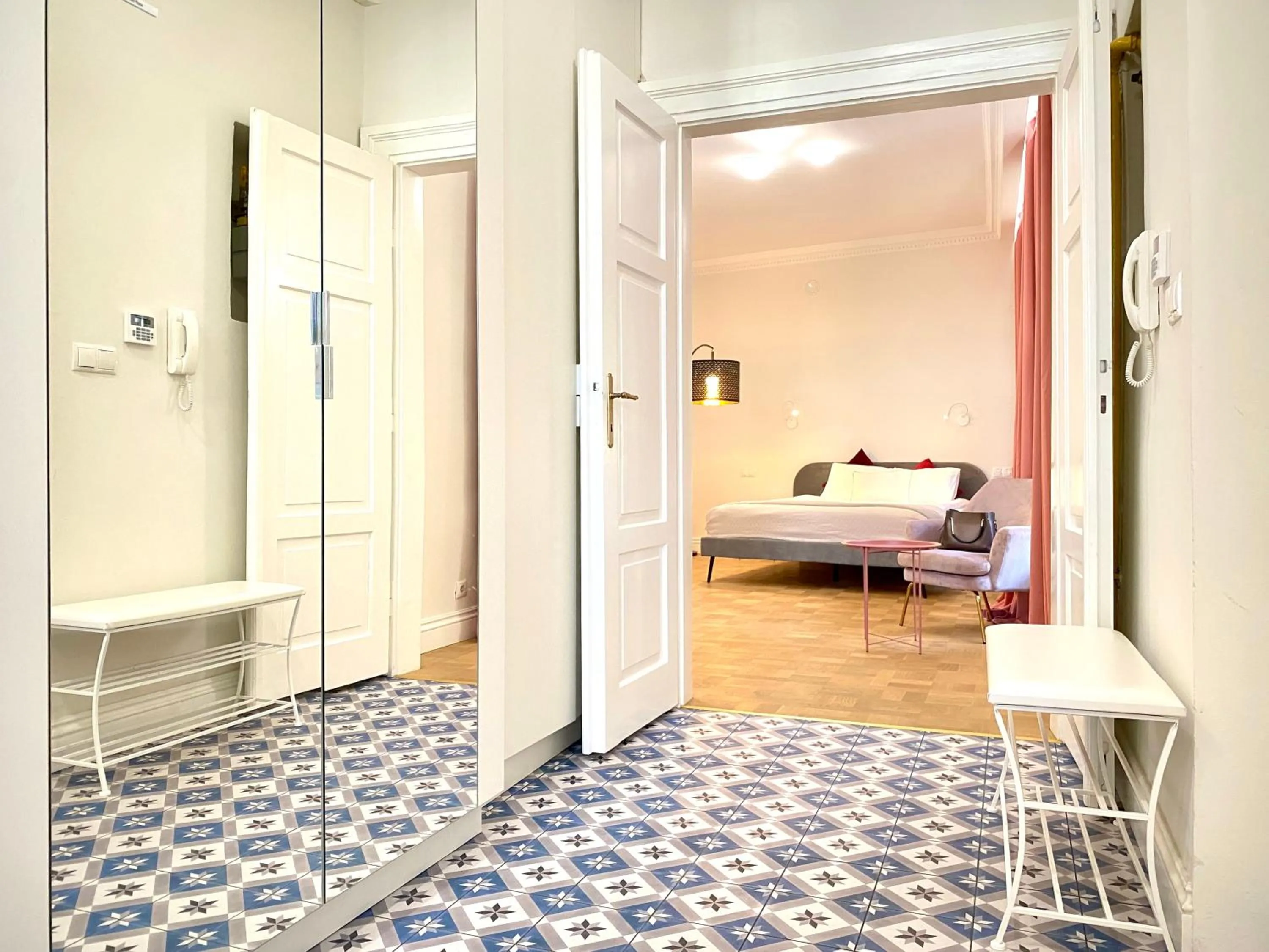 Bed in MINT Luxury Apartments at the Main Square