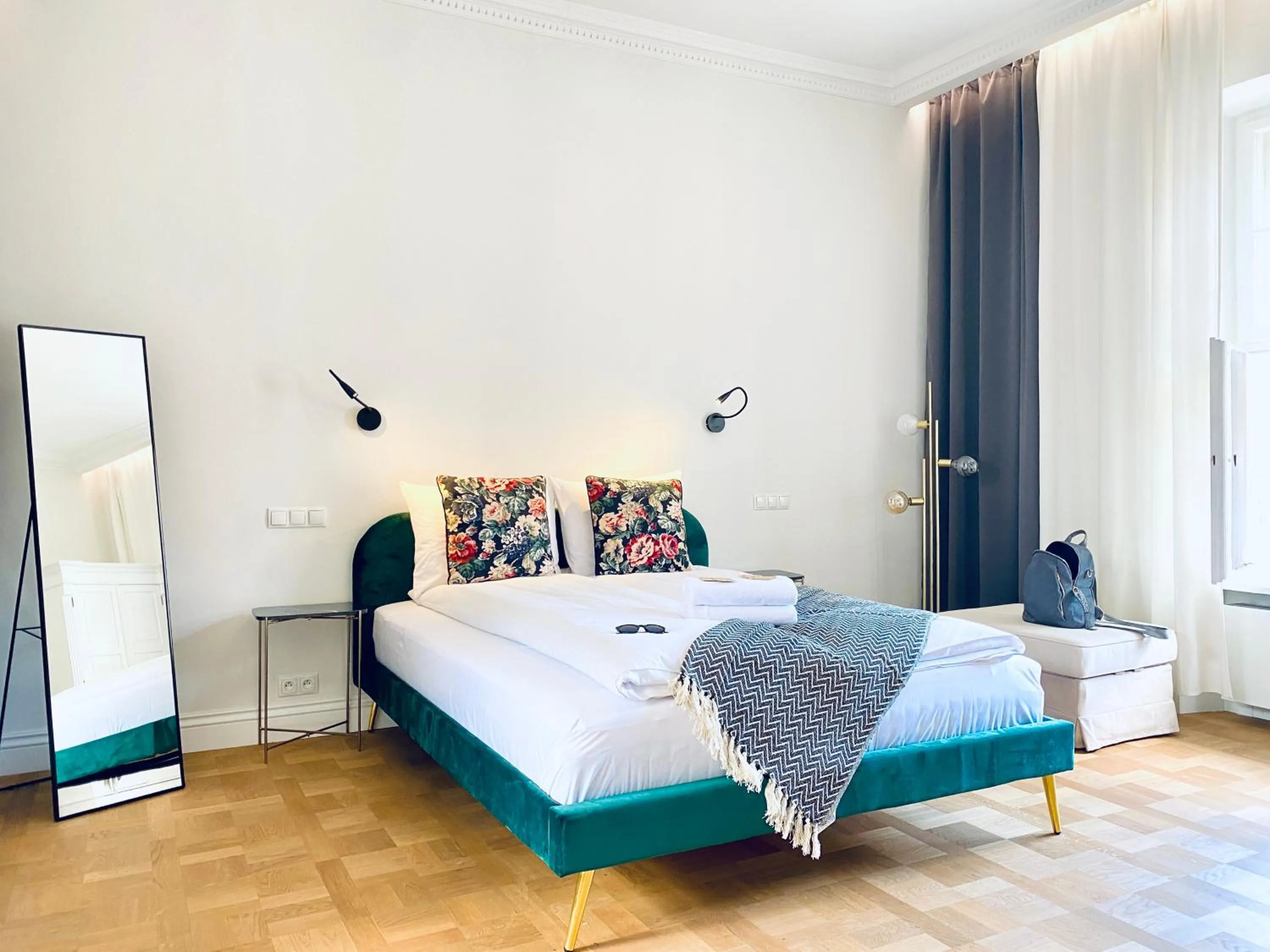 Bed in MINT Luxury Apartments at the Main Square