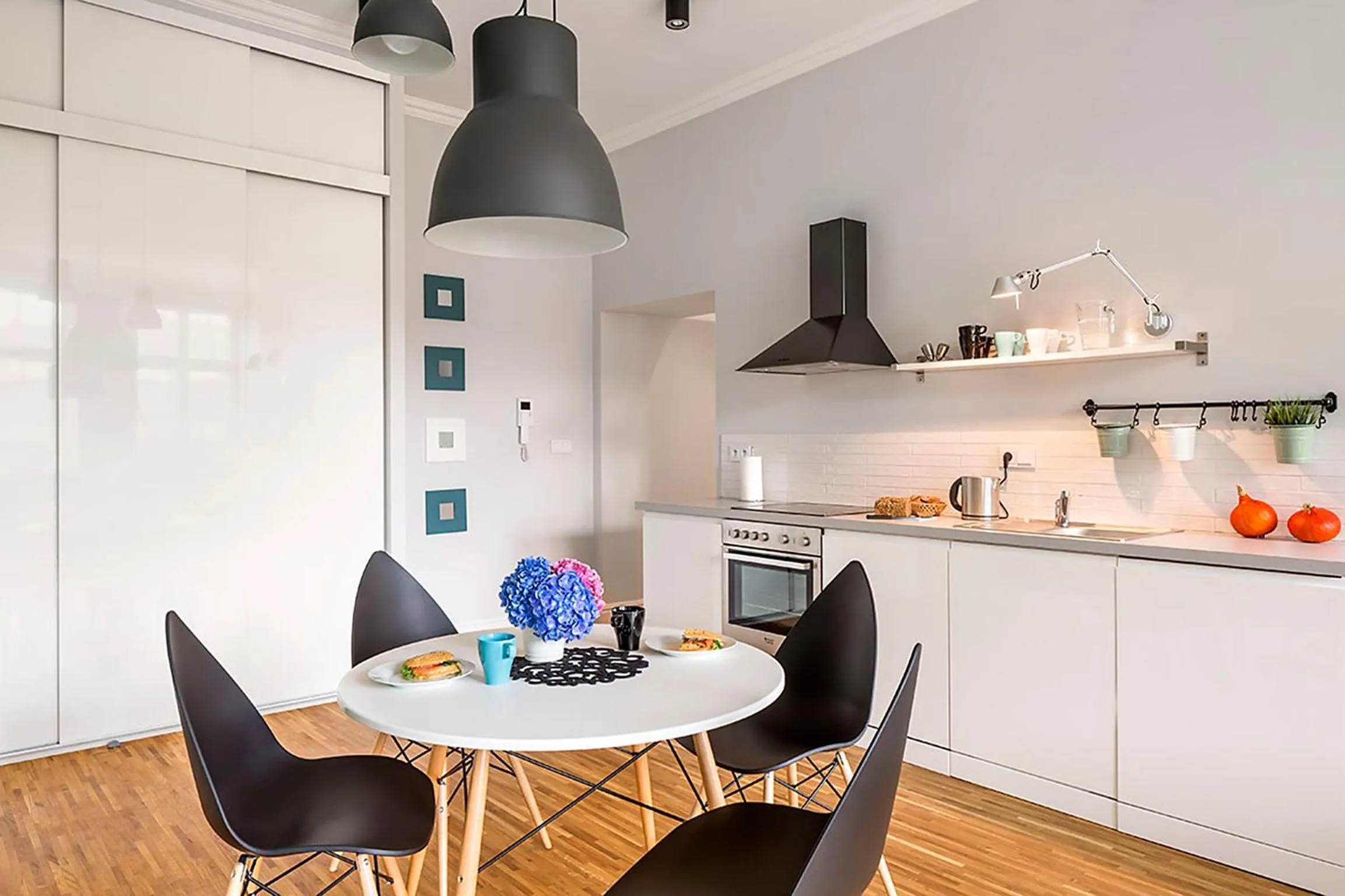 Kitchen or kitchenette in MINT Luxury Apartments at the Main Square