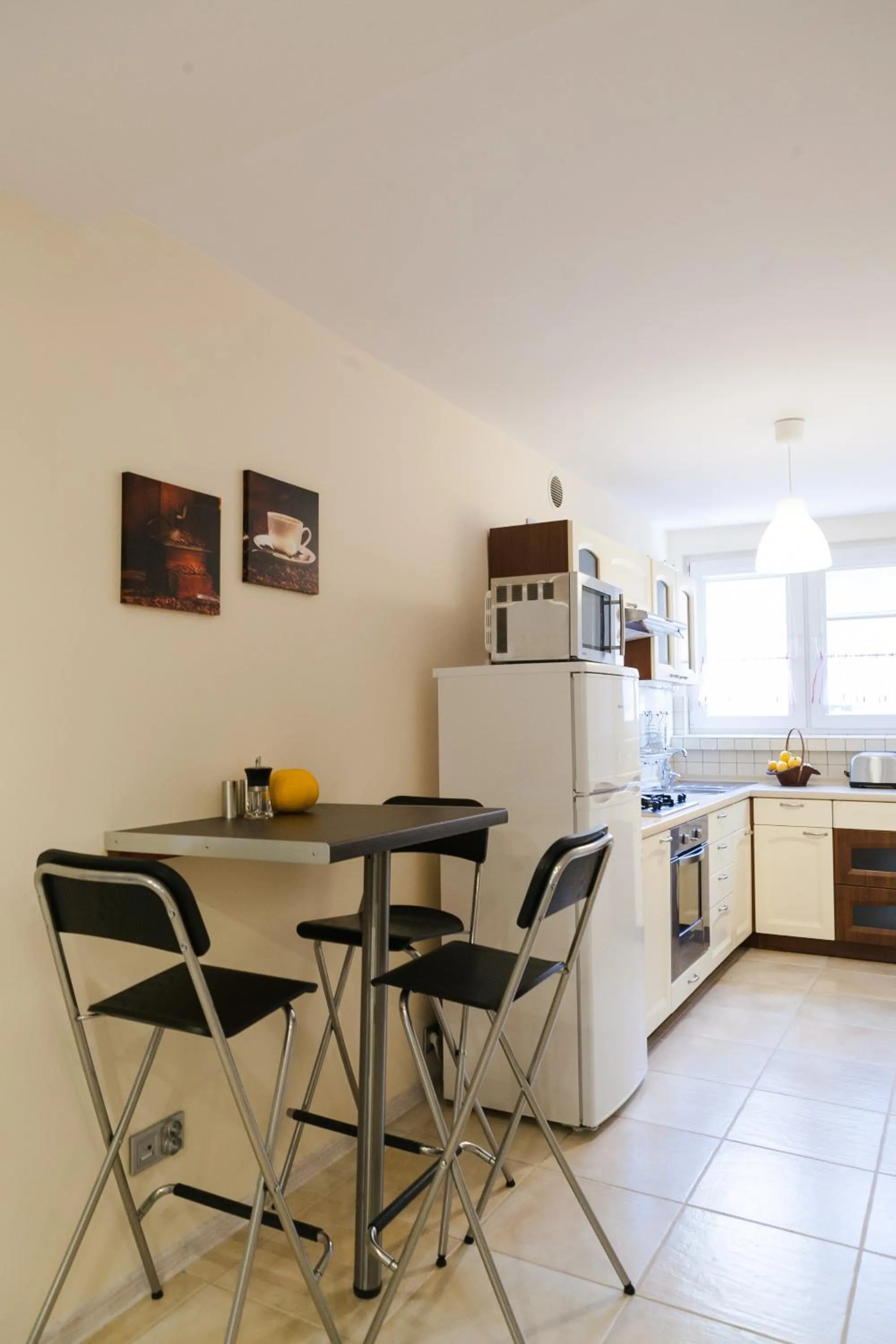 Kitchen or kitchenette in Kraków Cosy 3 room 2 bathroom Old Town