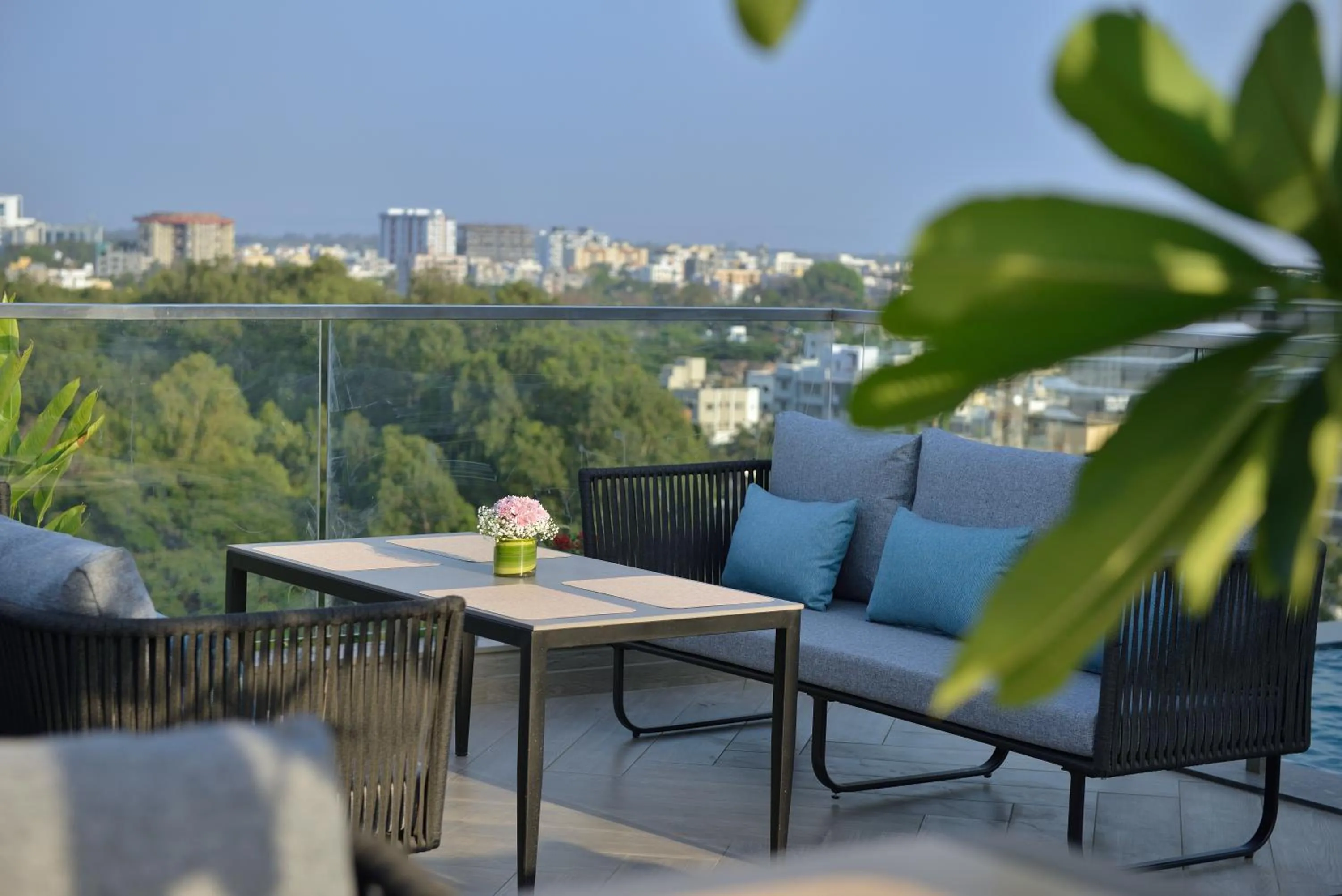 Seating area in Treat Hotel Nashik City Center