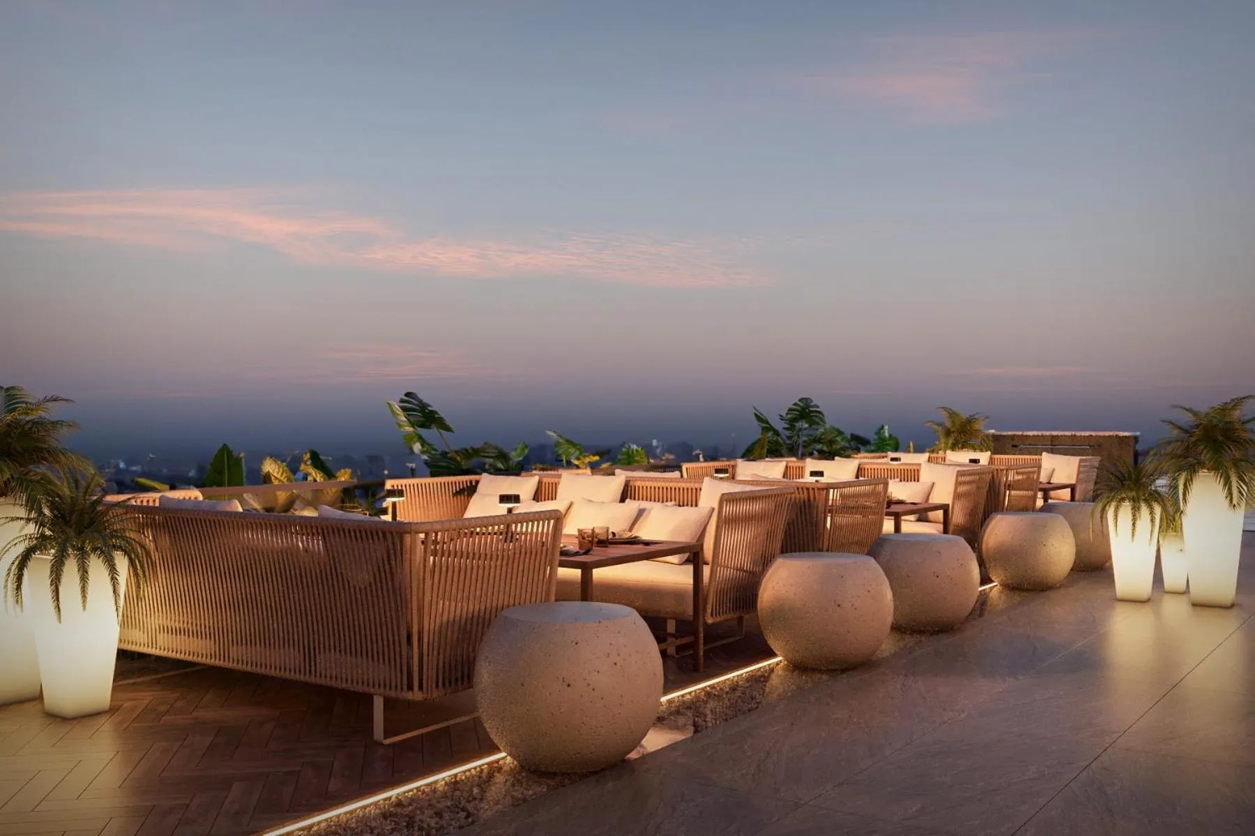 Seating area in Treat Hotel Nashik City Center