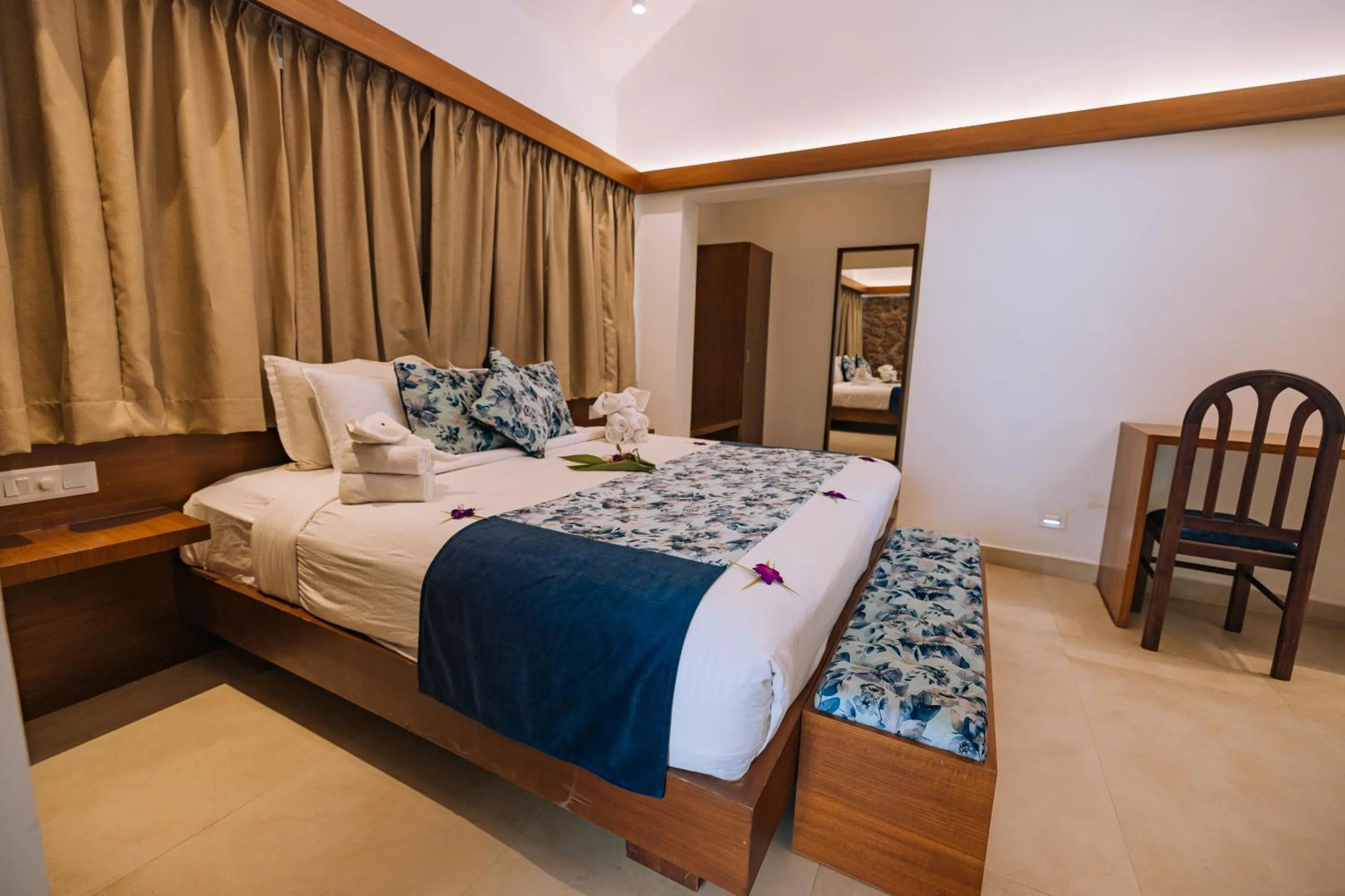 Bed in Elixir Woods Luxury Resort And Spa, Munnar