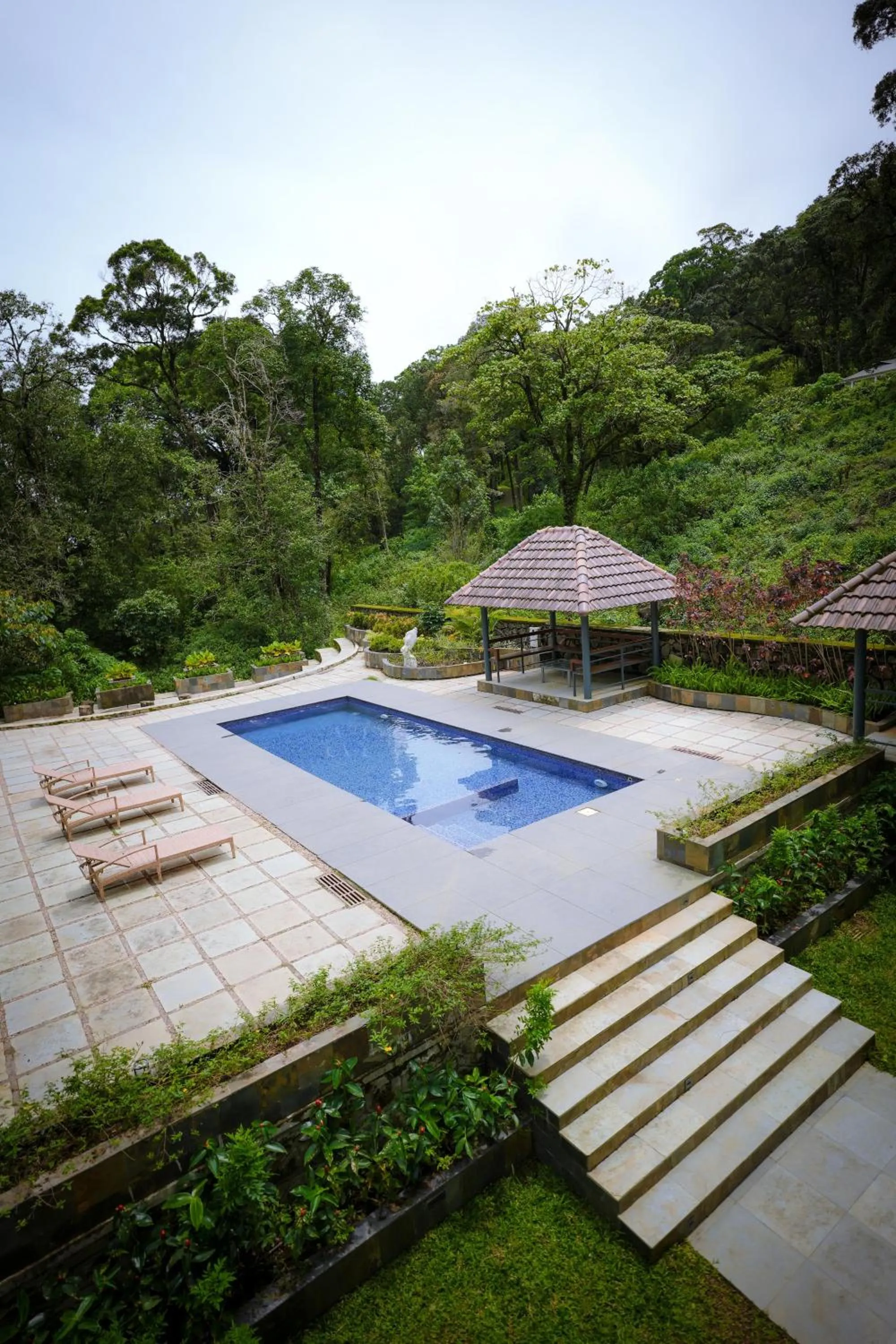 Pool view in Elixir Woods Luxury Resort And Spa, Munnar