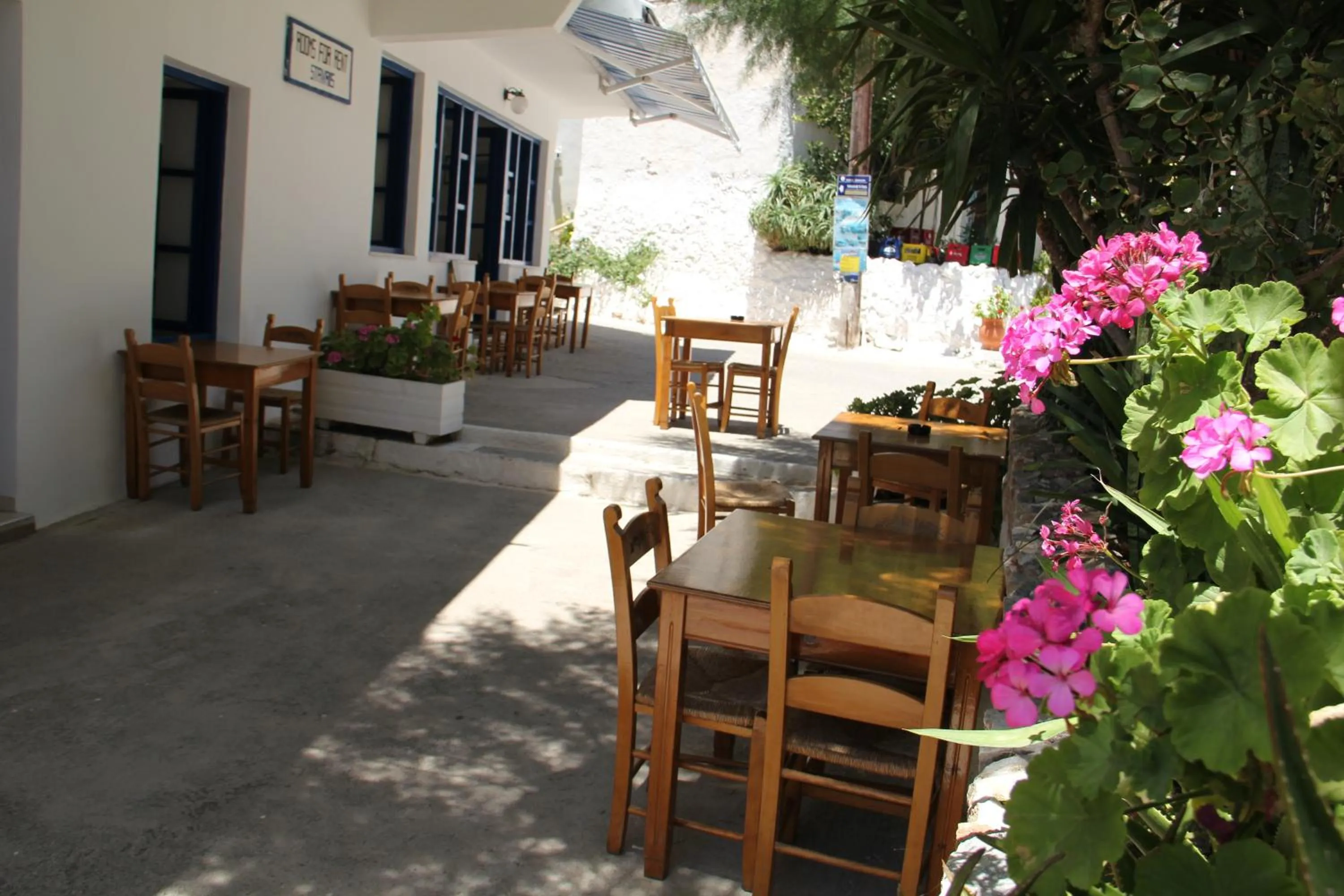 Patio in Hotel Stavris