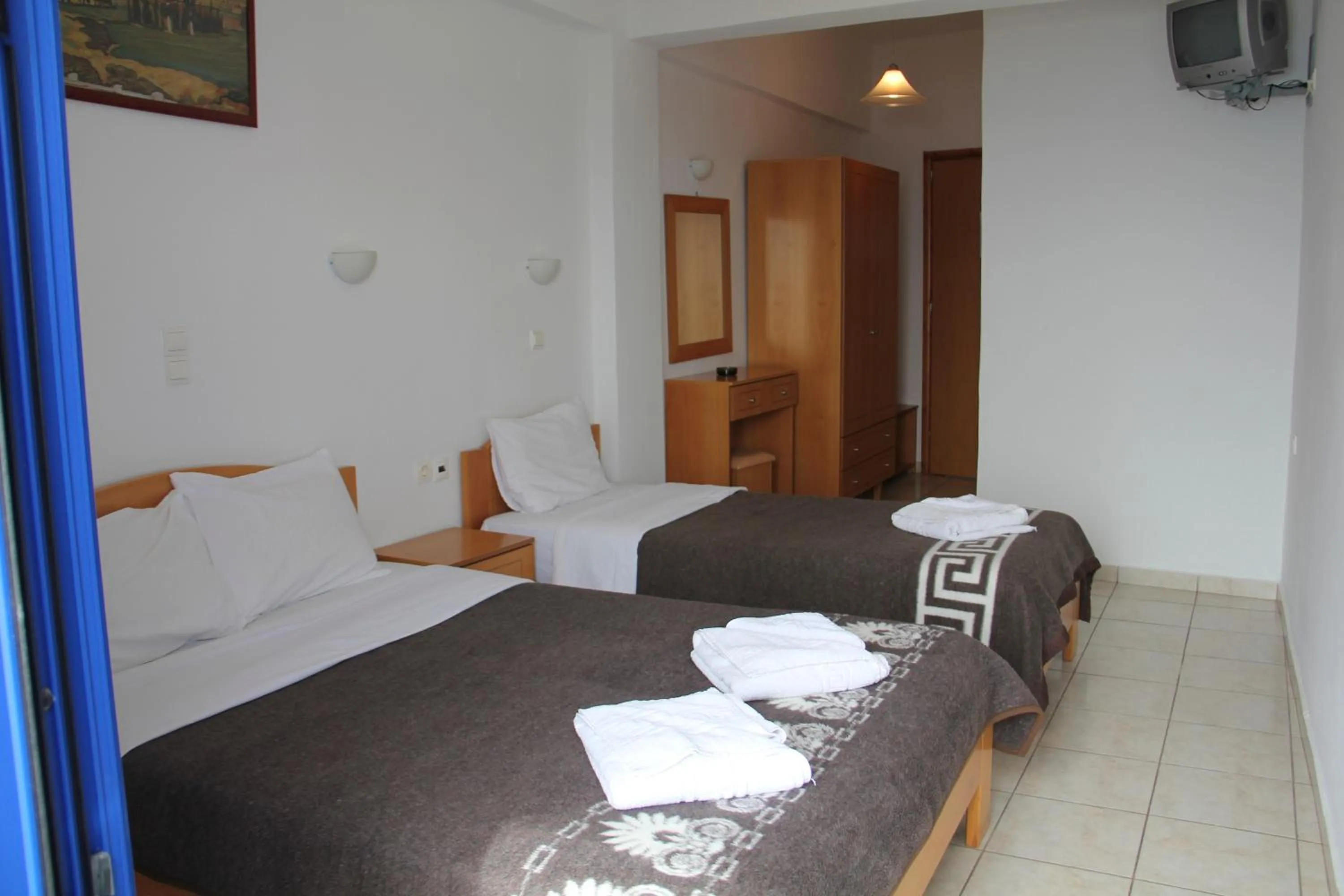 Bedroom, Bed in Hotel Stavris