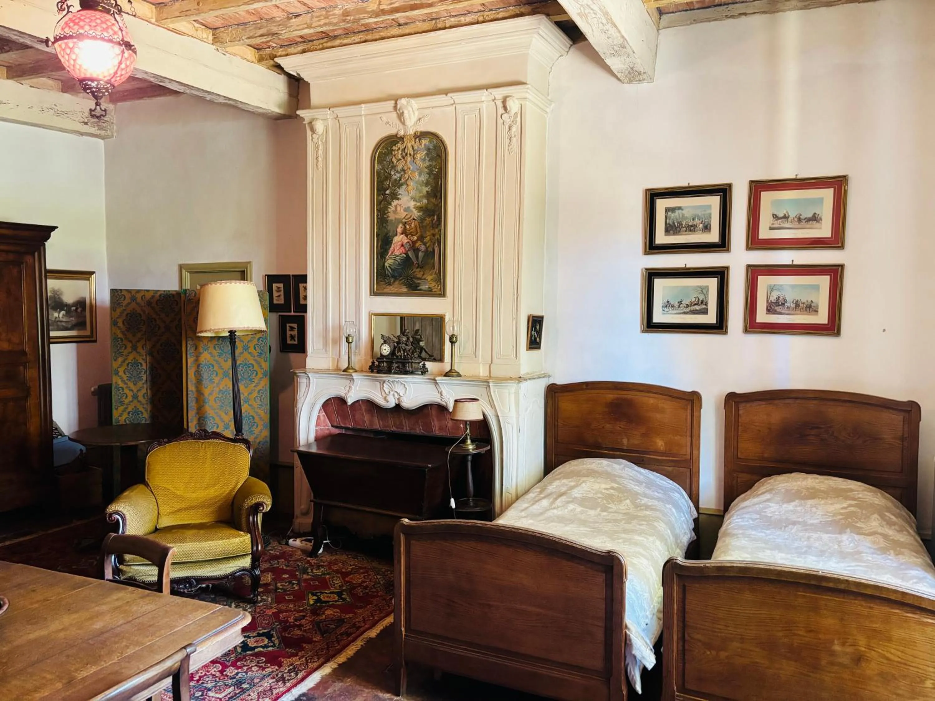 Bed in Chateau de Durianne