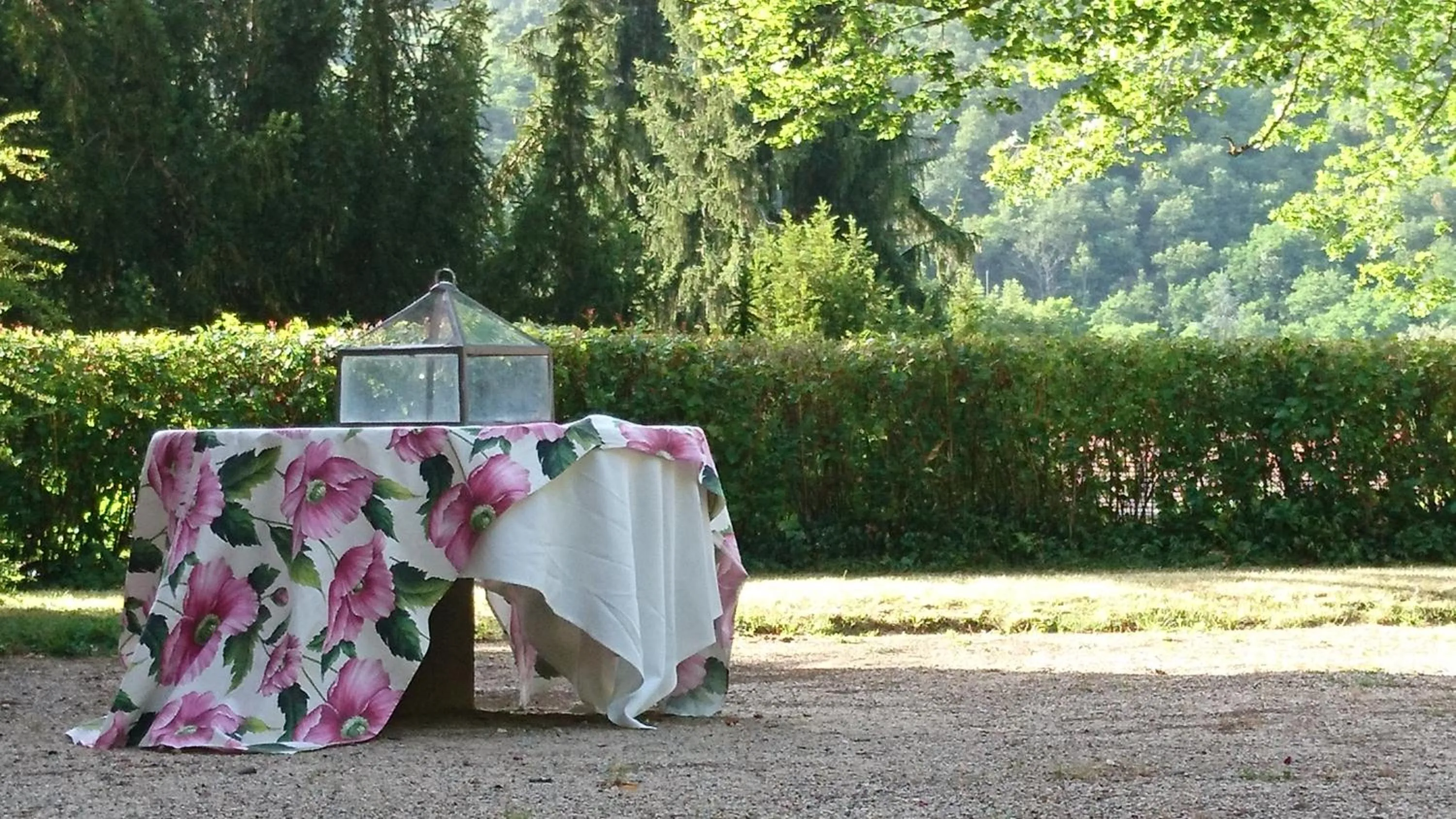 Garden view in Chateau de Durianne