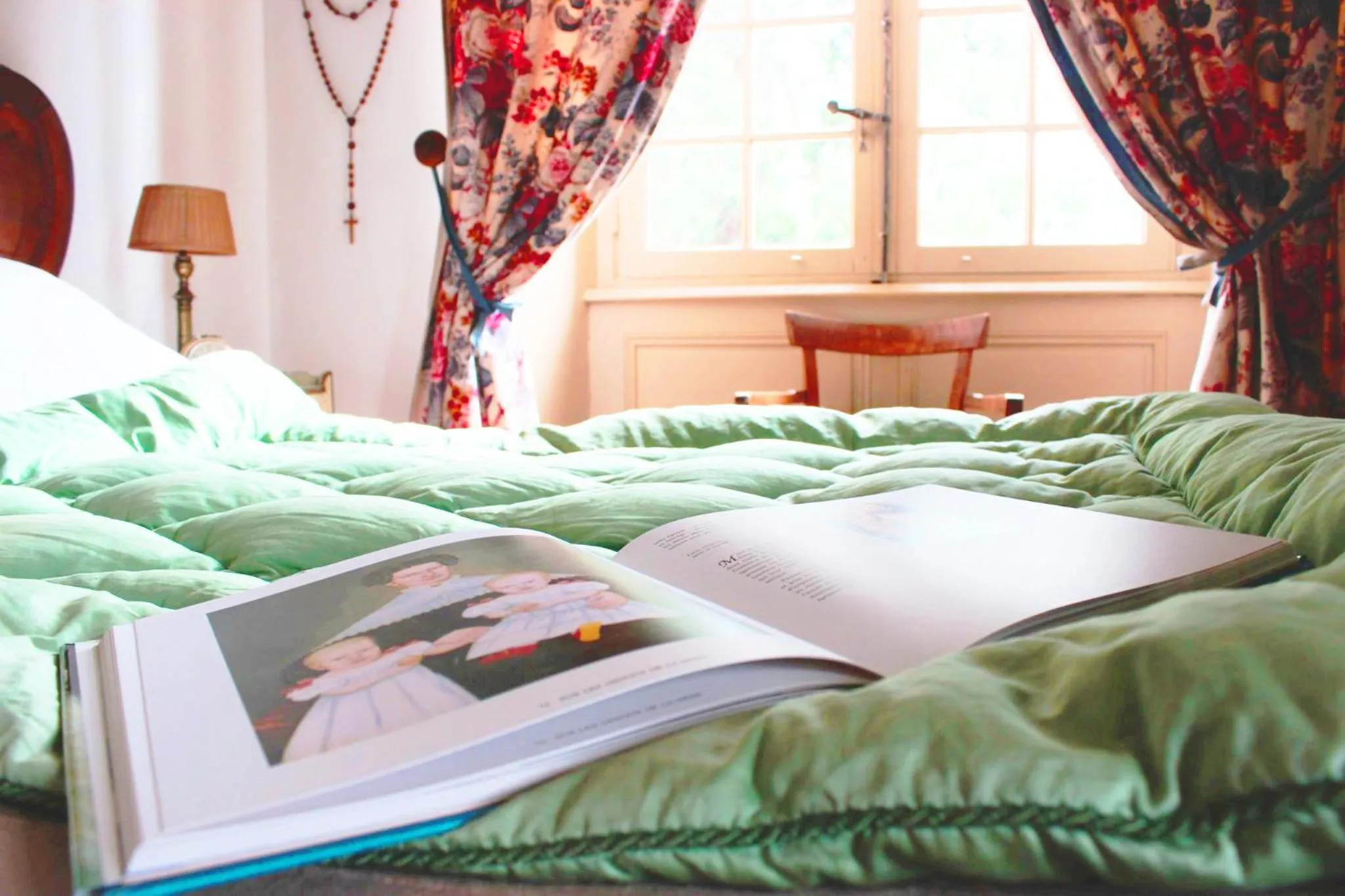 Bed in Chateau de Durianne