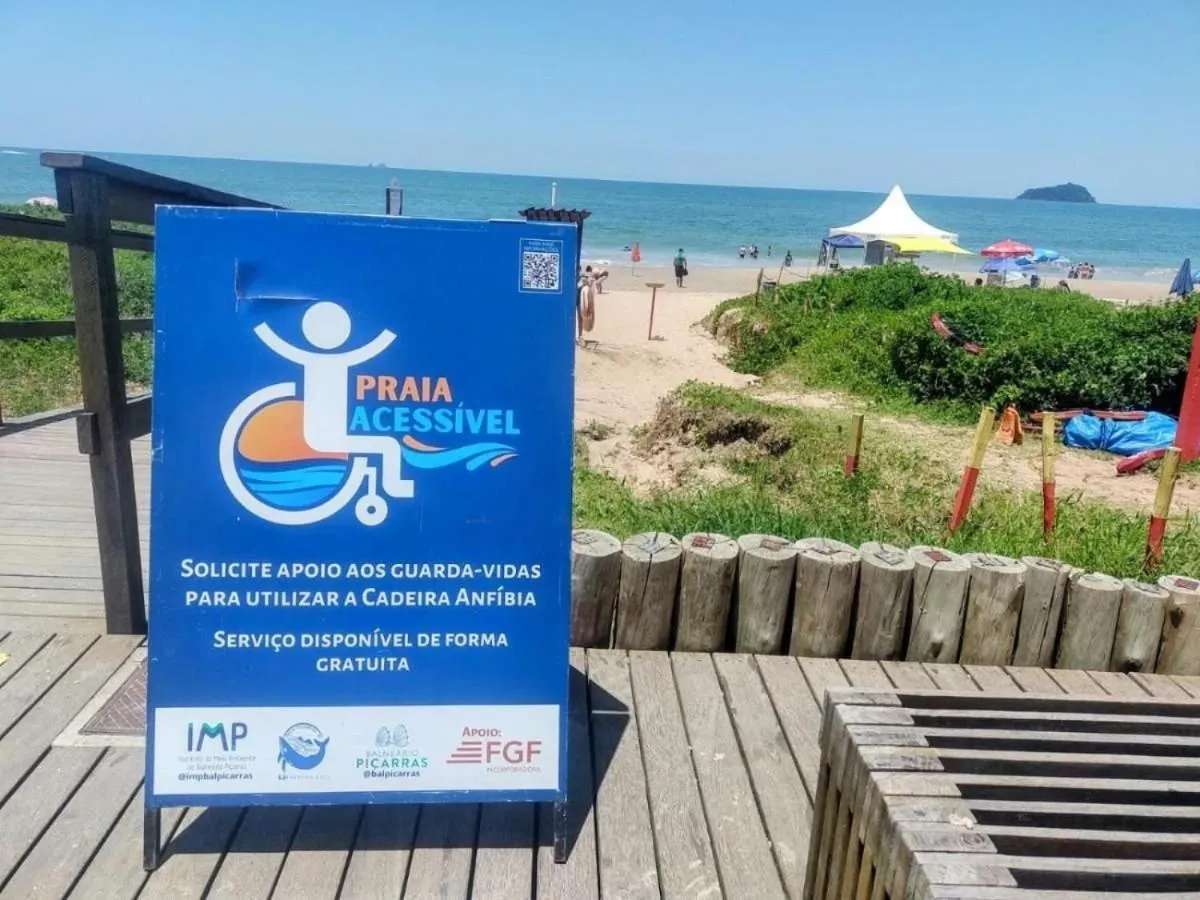 Beach in Refúgio encantador em Piçarras