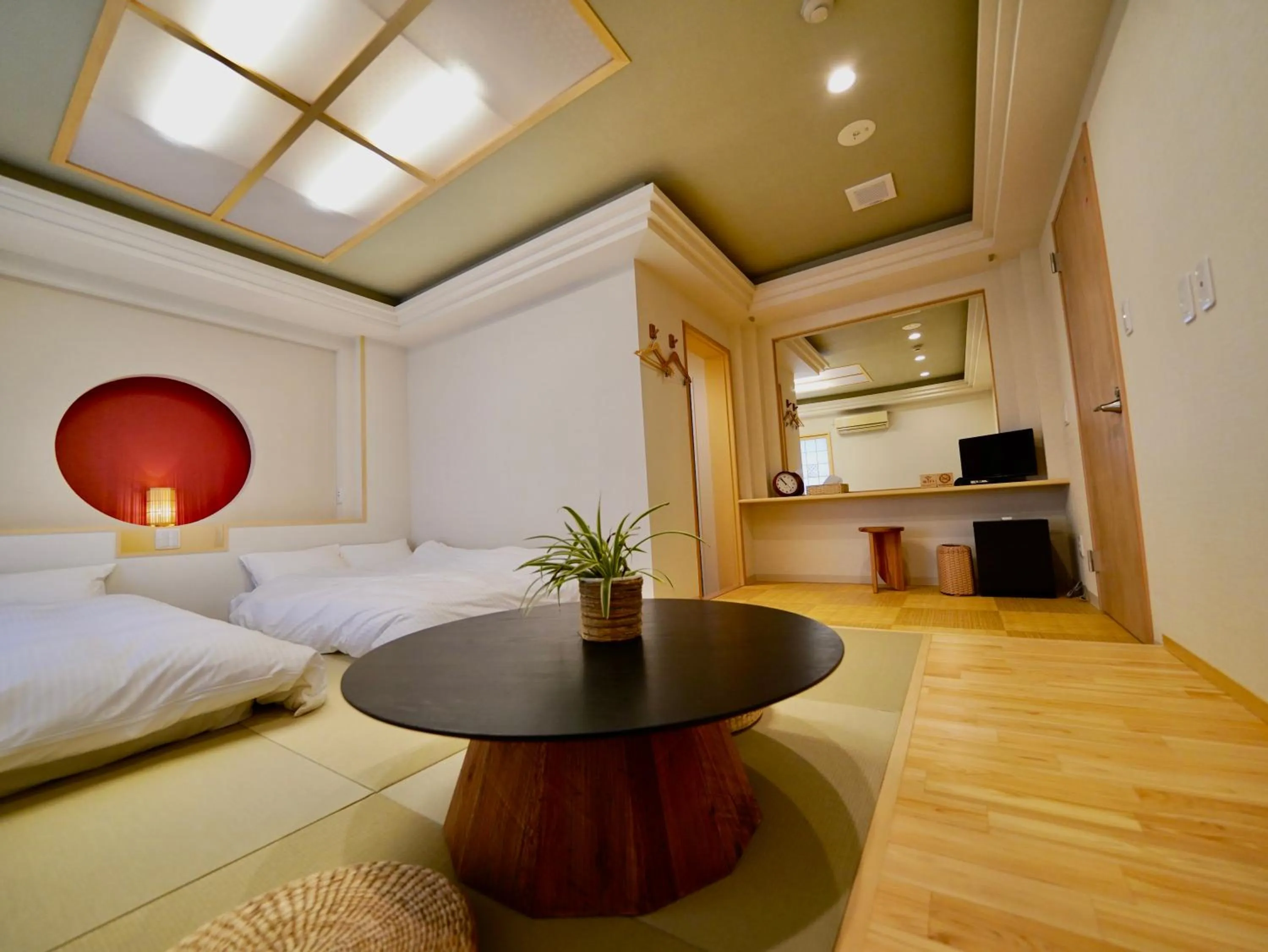 Bed in Hotel Ishigaki and Chikonkiya