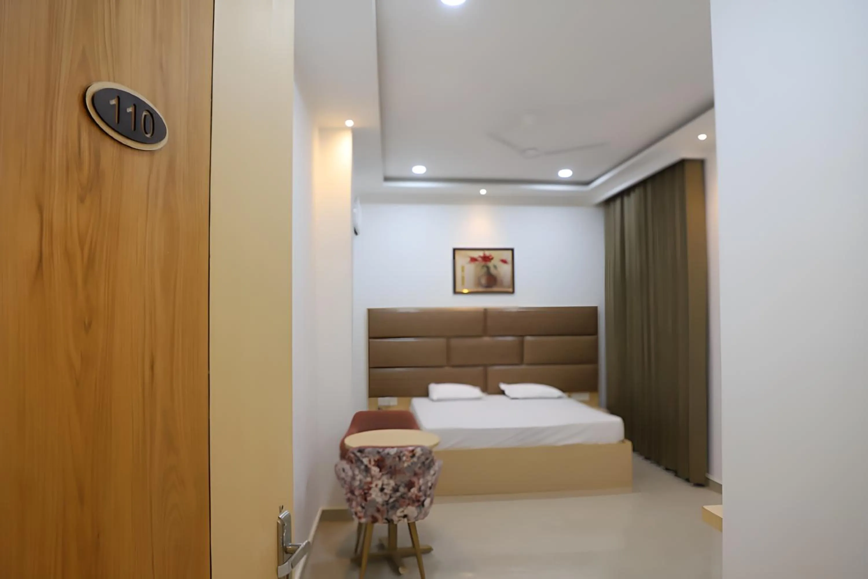 Bed in Radha Madhav Hotel & Banquet