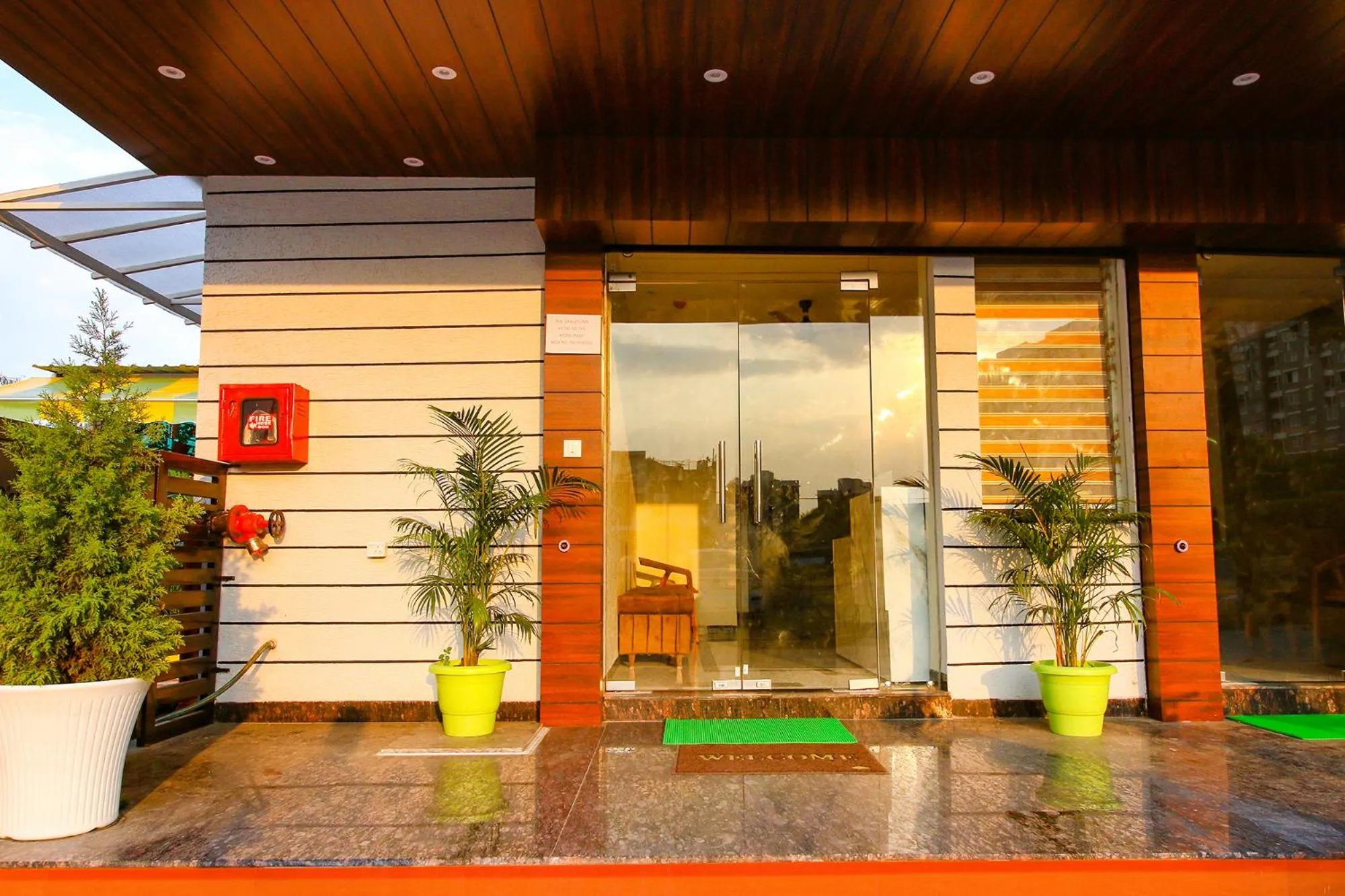 Facade/entrance in FabHotel The Gravity Inn