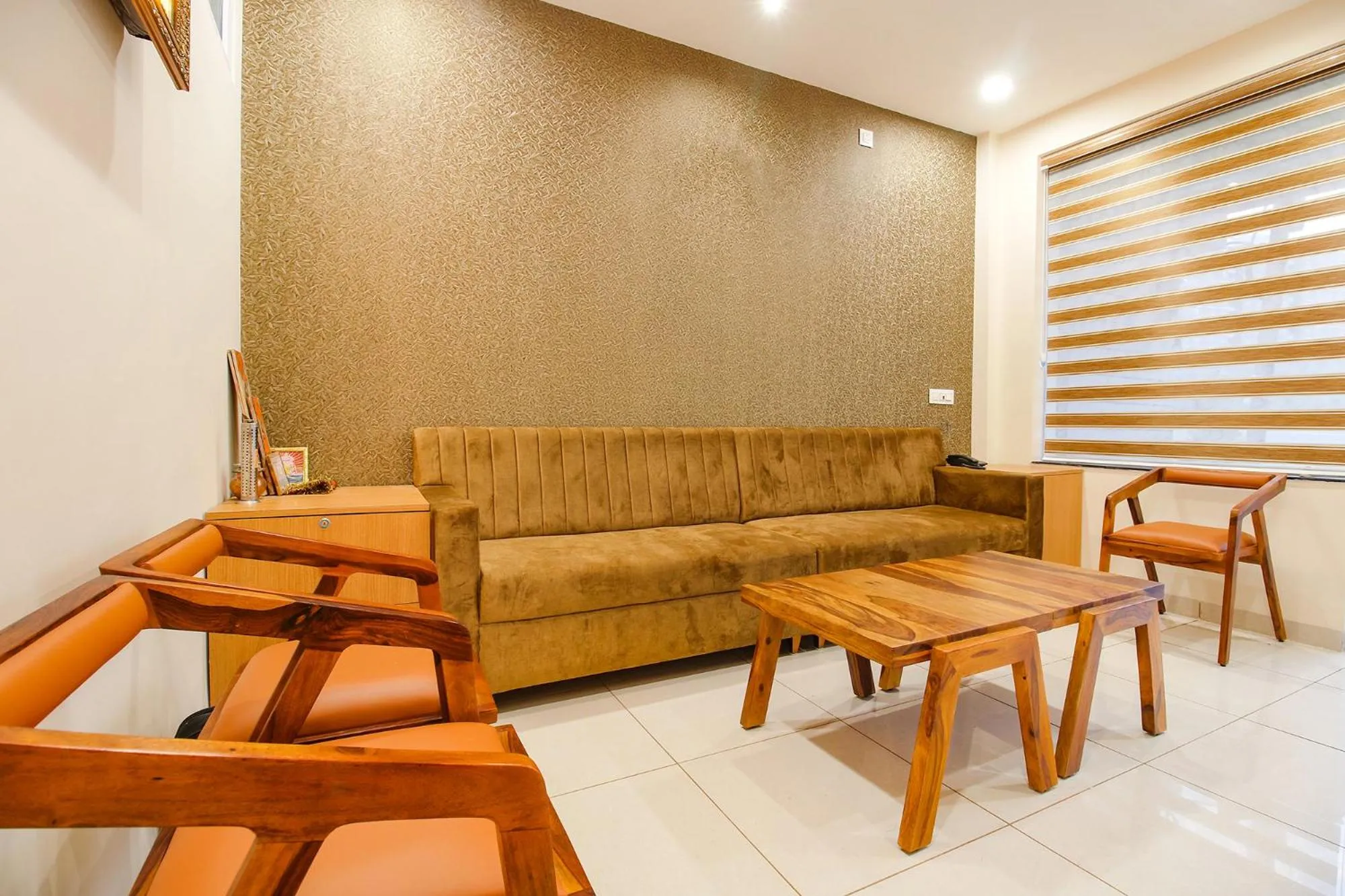 Seating area in FabHotel The Gravity Inn