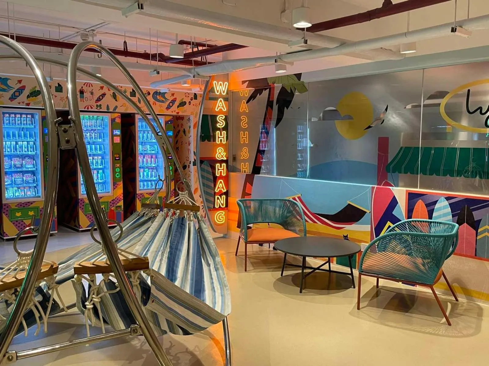 Seating area in lyf Cebu City managed by The Ascott Limited