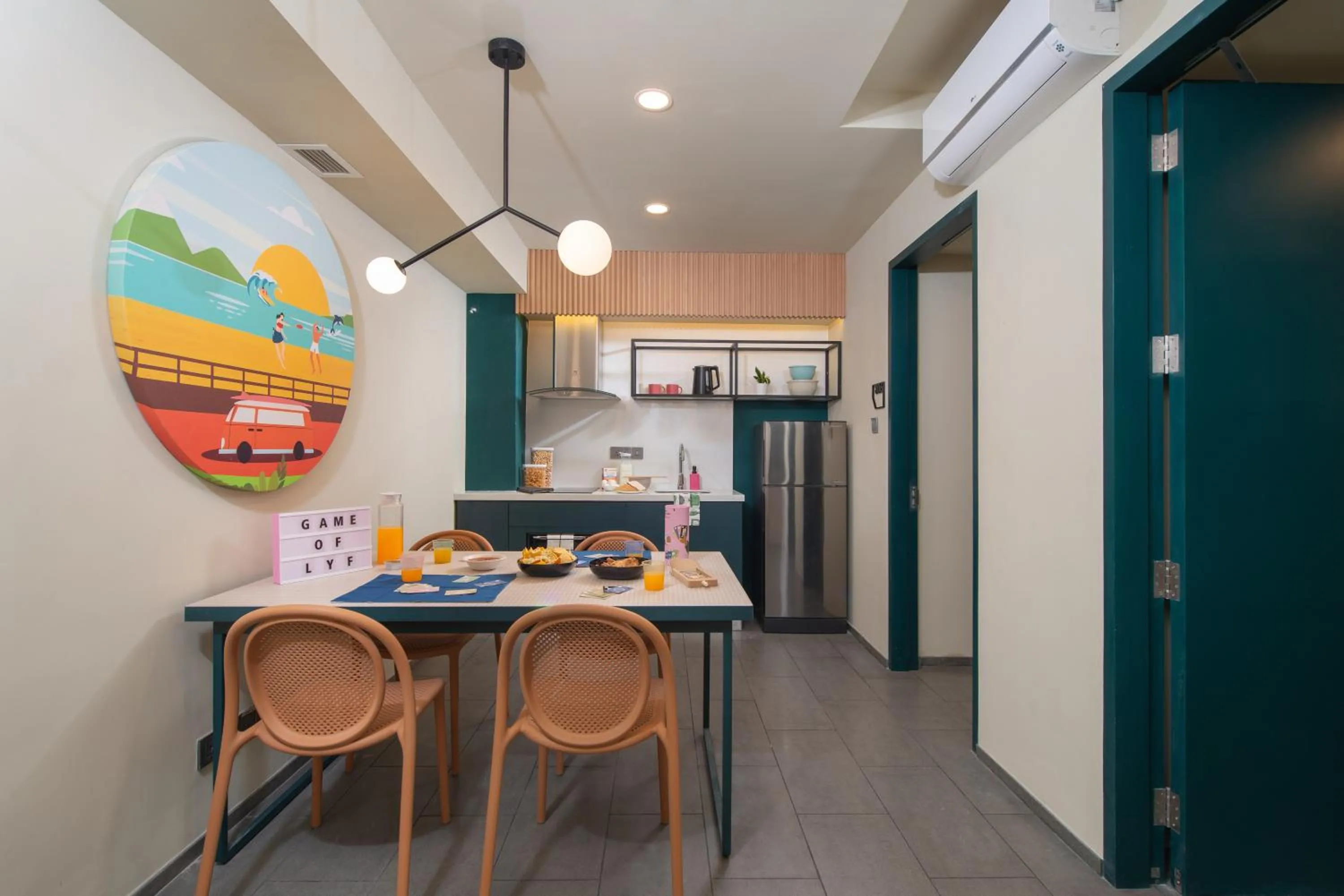 Dining area in lyf Cebu City managed by The Ascott Limited