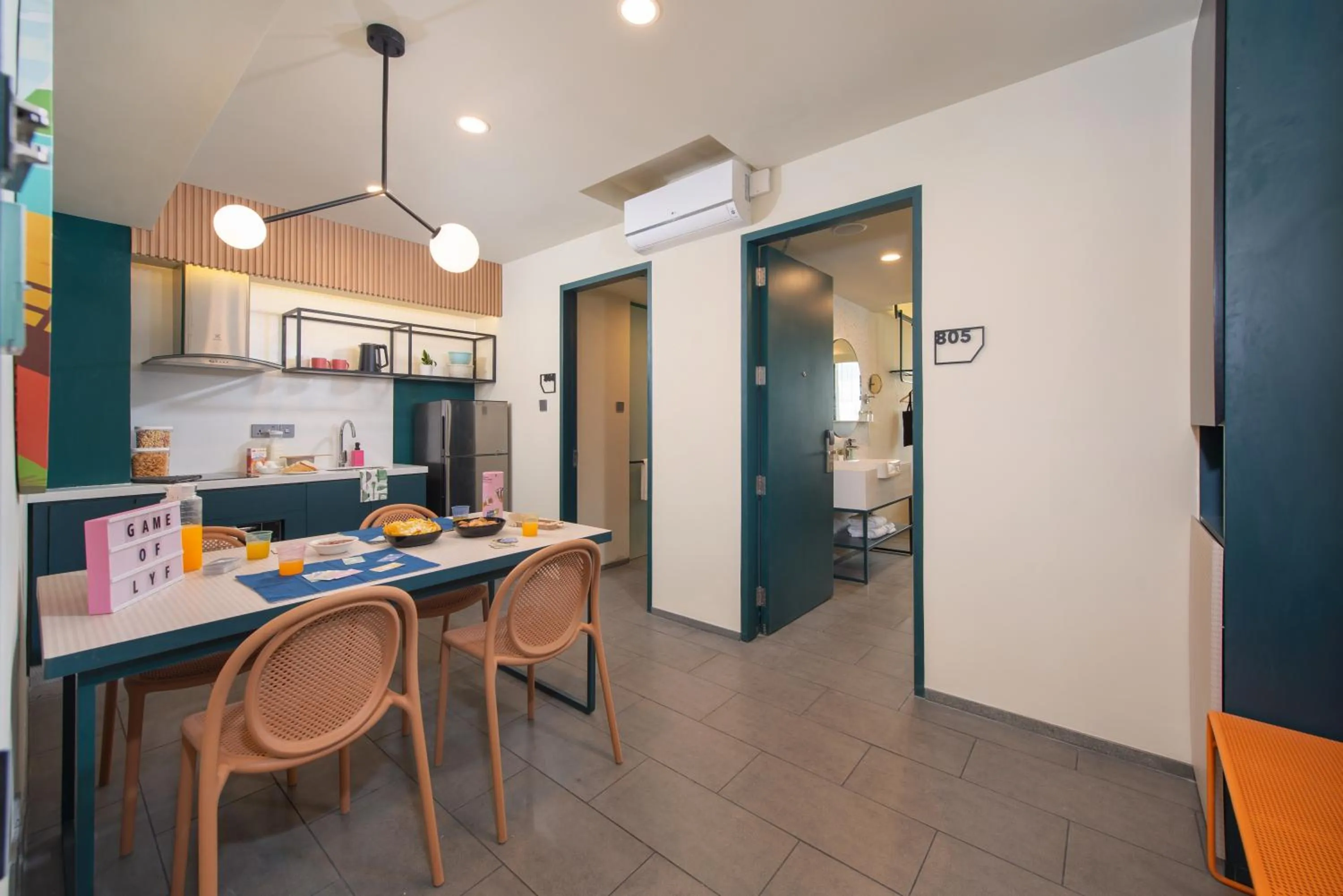 Dining area in lyf Cebu City managed by The Ascott Limited