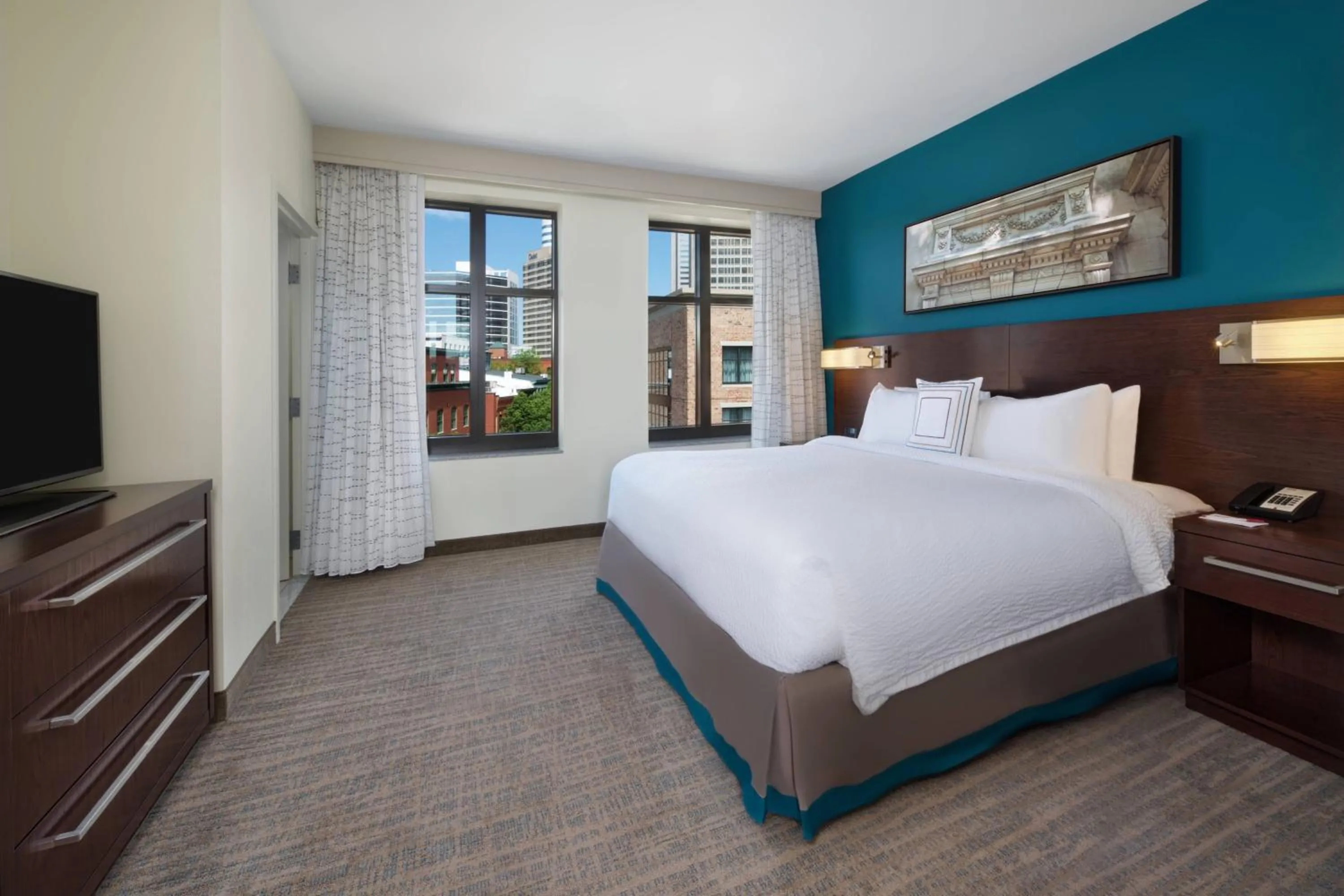 Bedroom, Bed in Residence Inn by Marriott Richmond Downtown