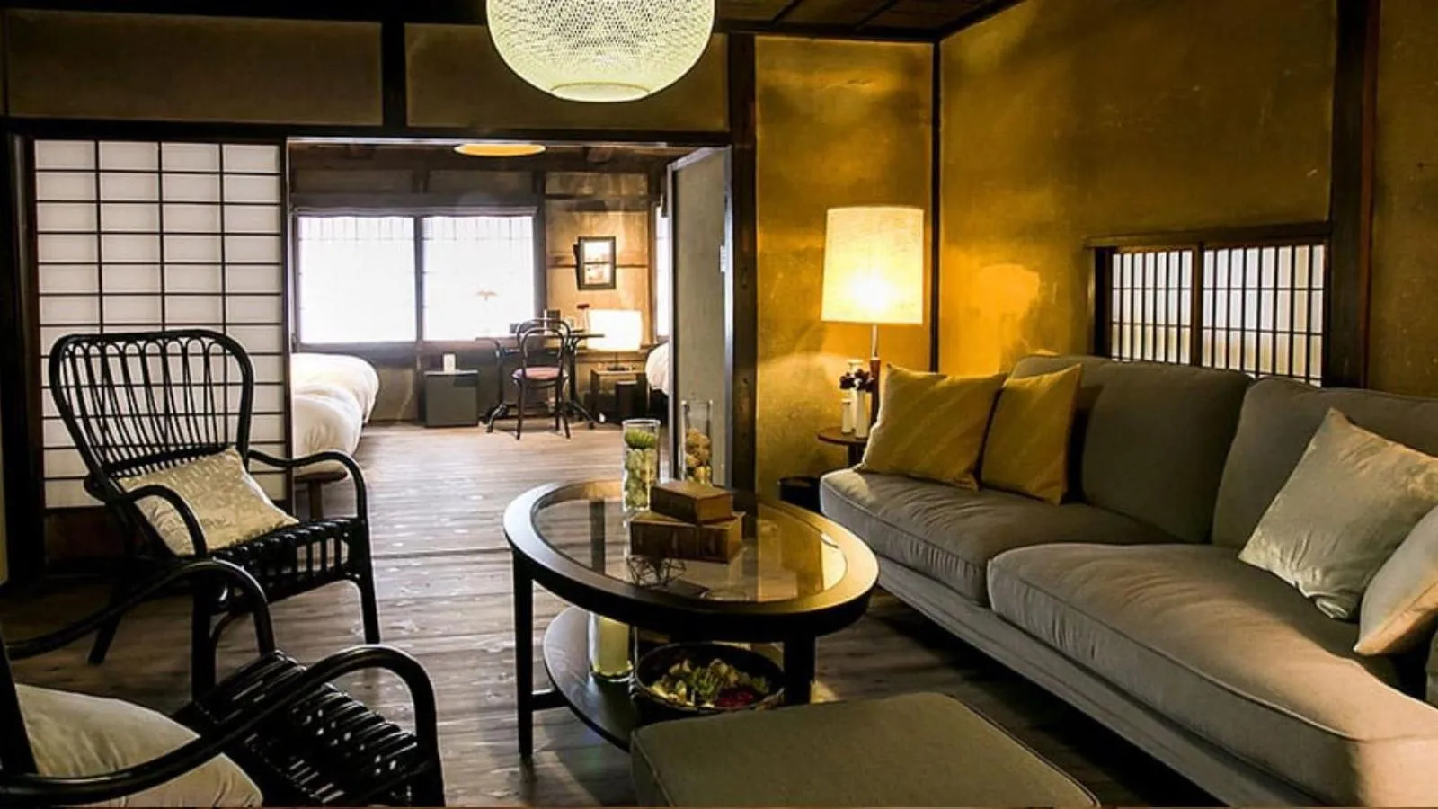 Photo of the whole room in EN Takeda Castle Town Hotel