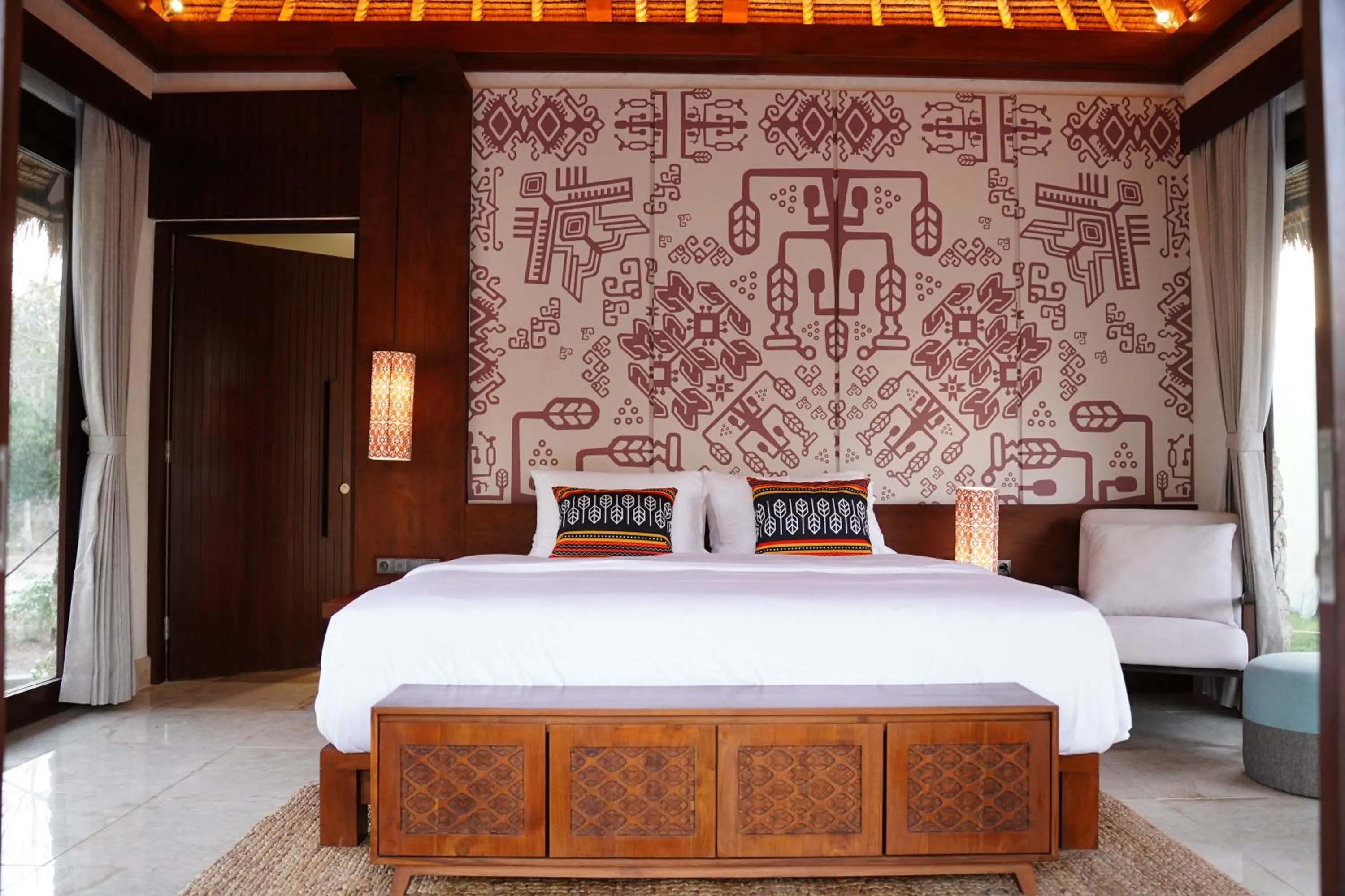 Bed in KANDORA Luxury villas