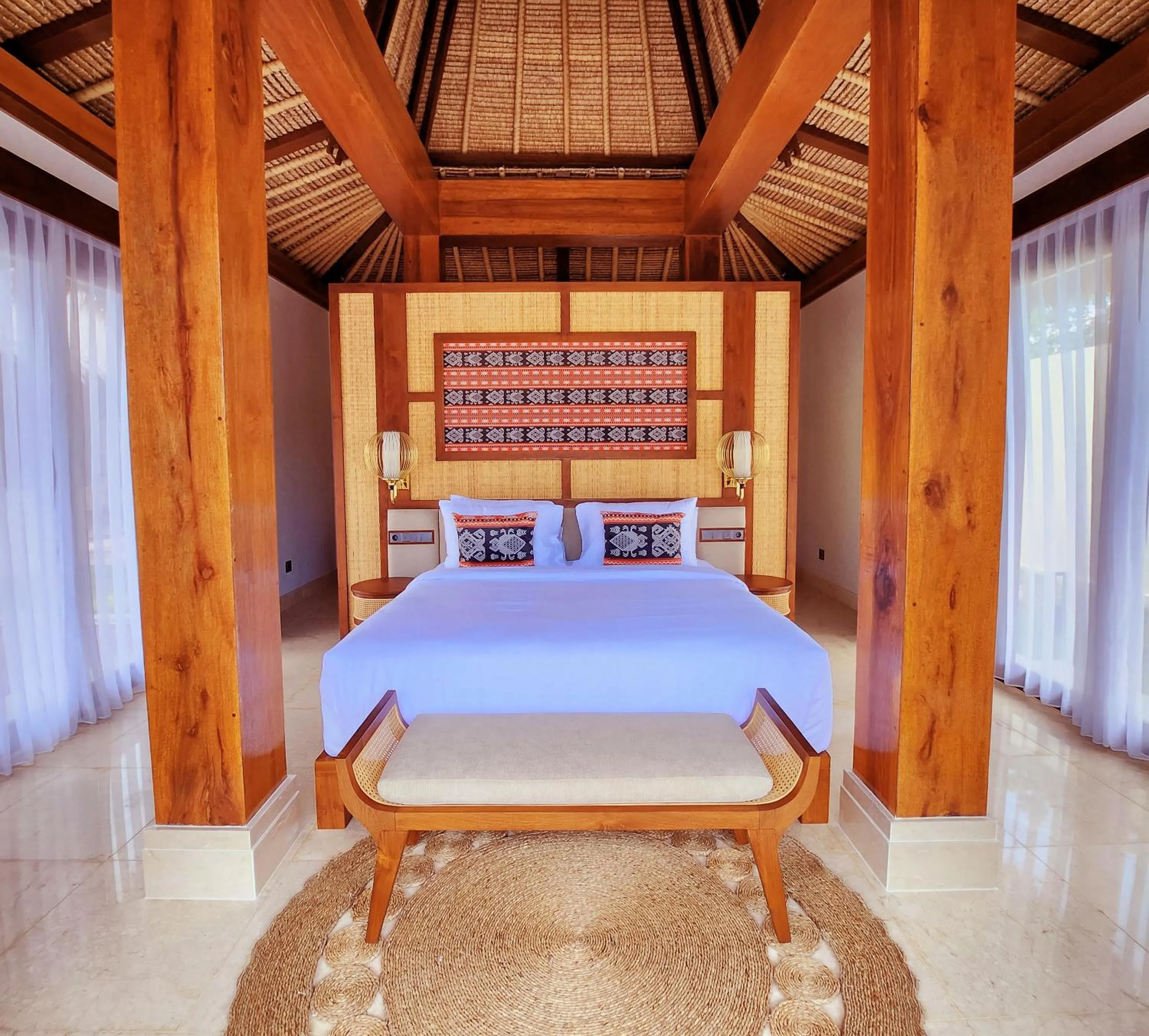 Bed in KANDORA Luxury villas
