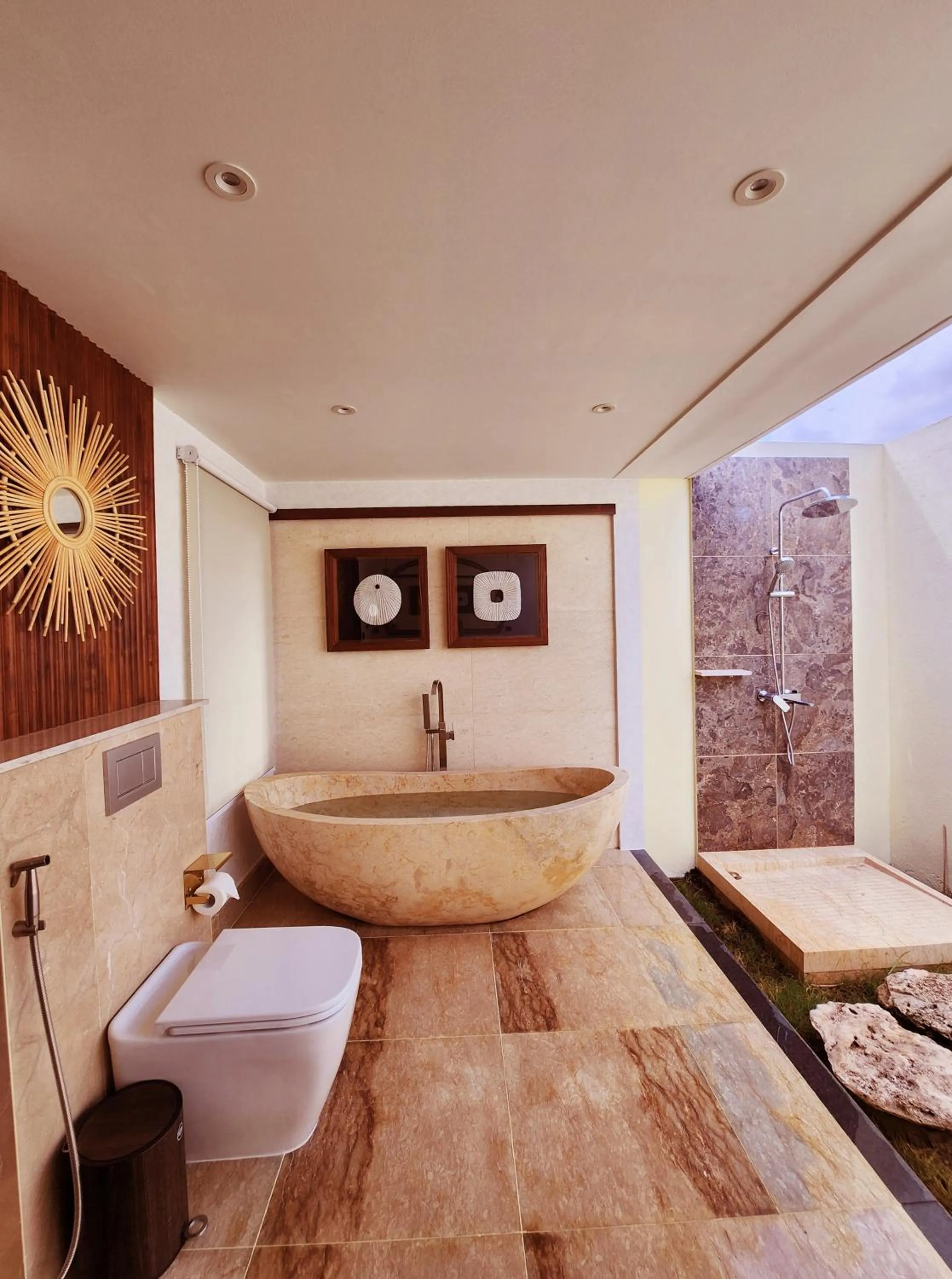 Bathroom, Bed in KANDORA Luxury villas