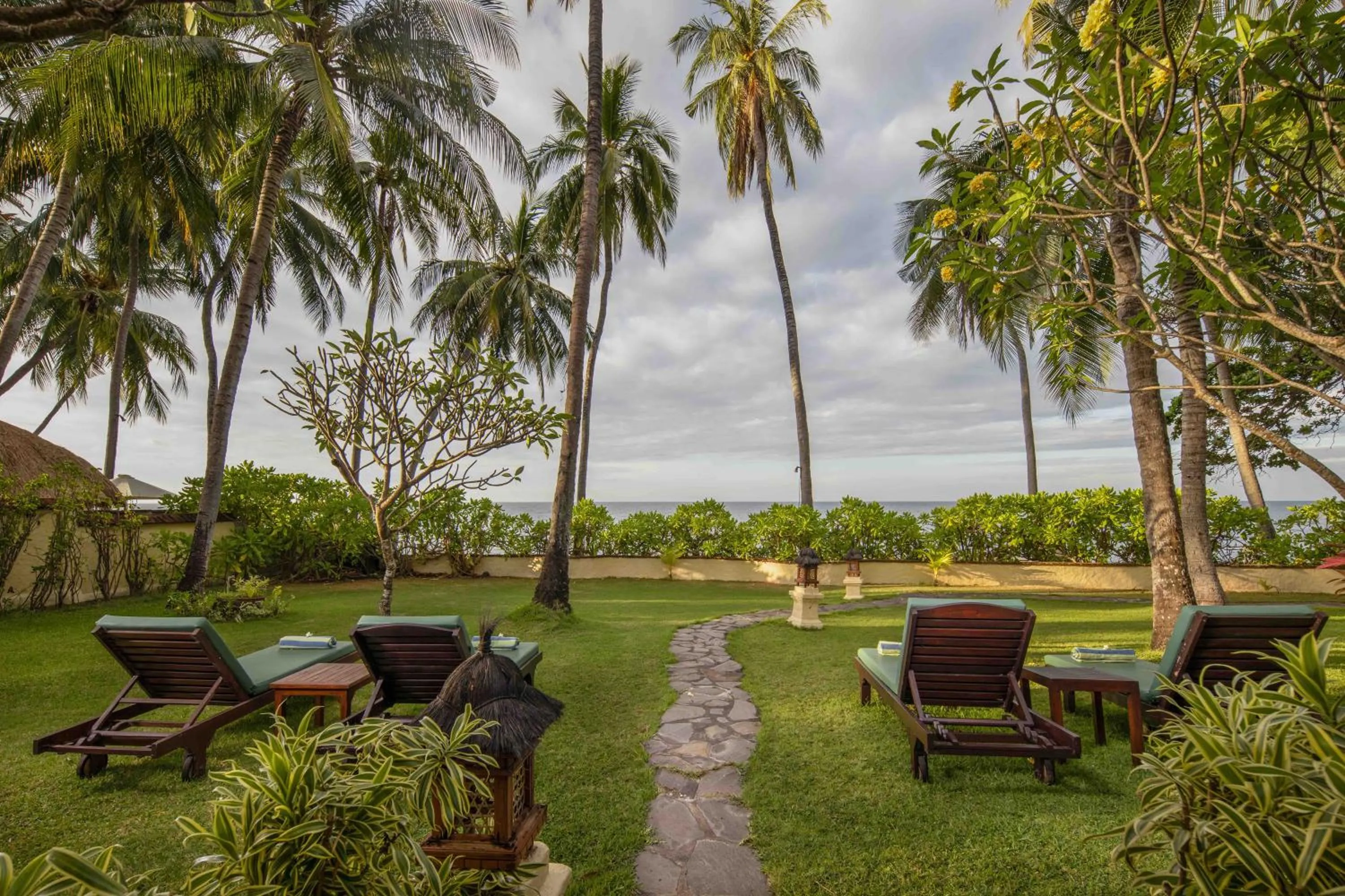 Garden in Alam Anda Ocean Front Resort & Spa Dive Resort
