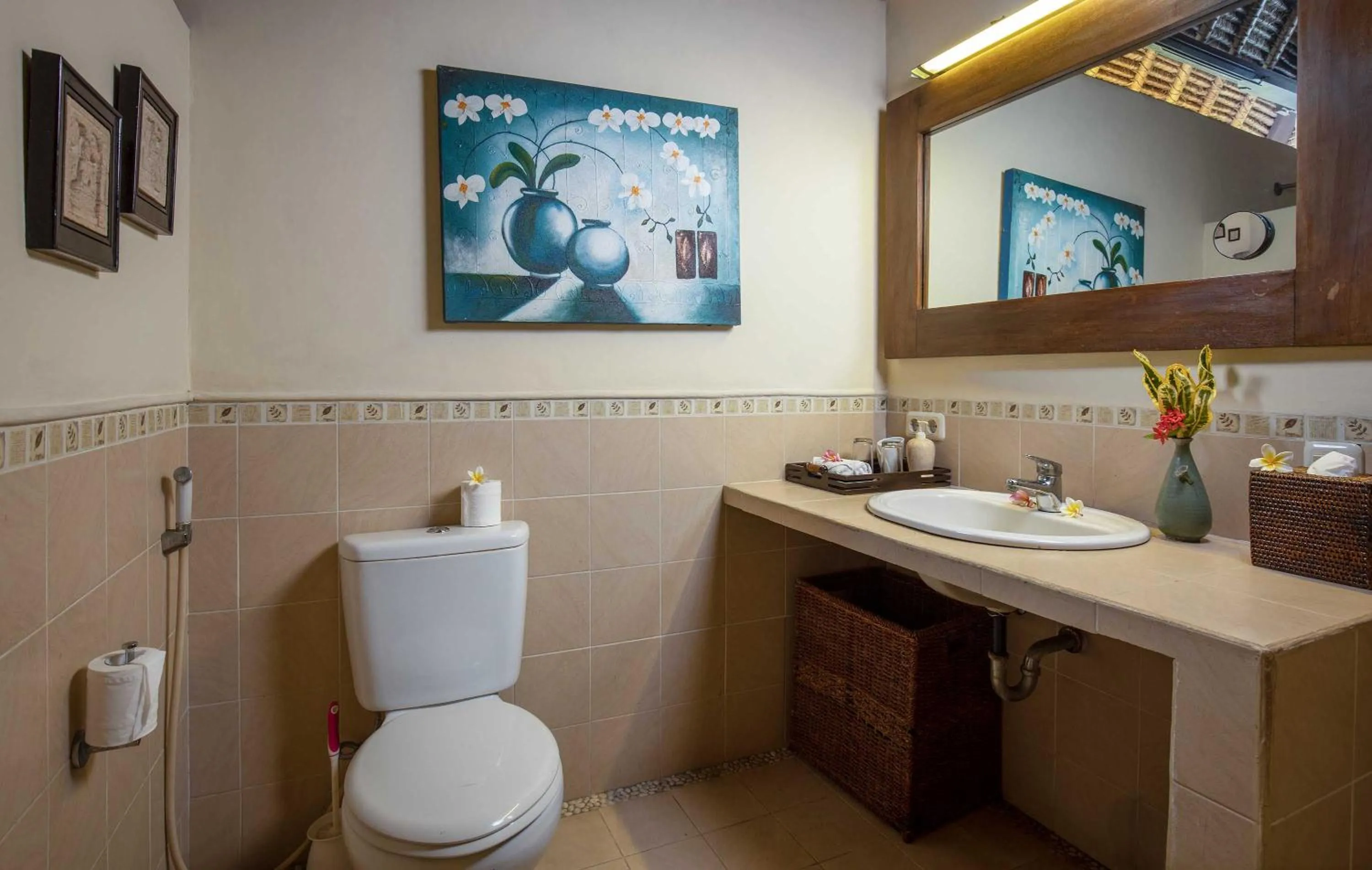 Toilet in Alam Anda Ocean Front Resort & Spa Dive Resort